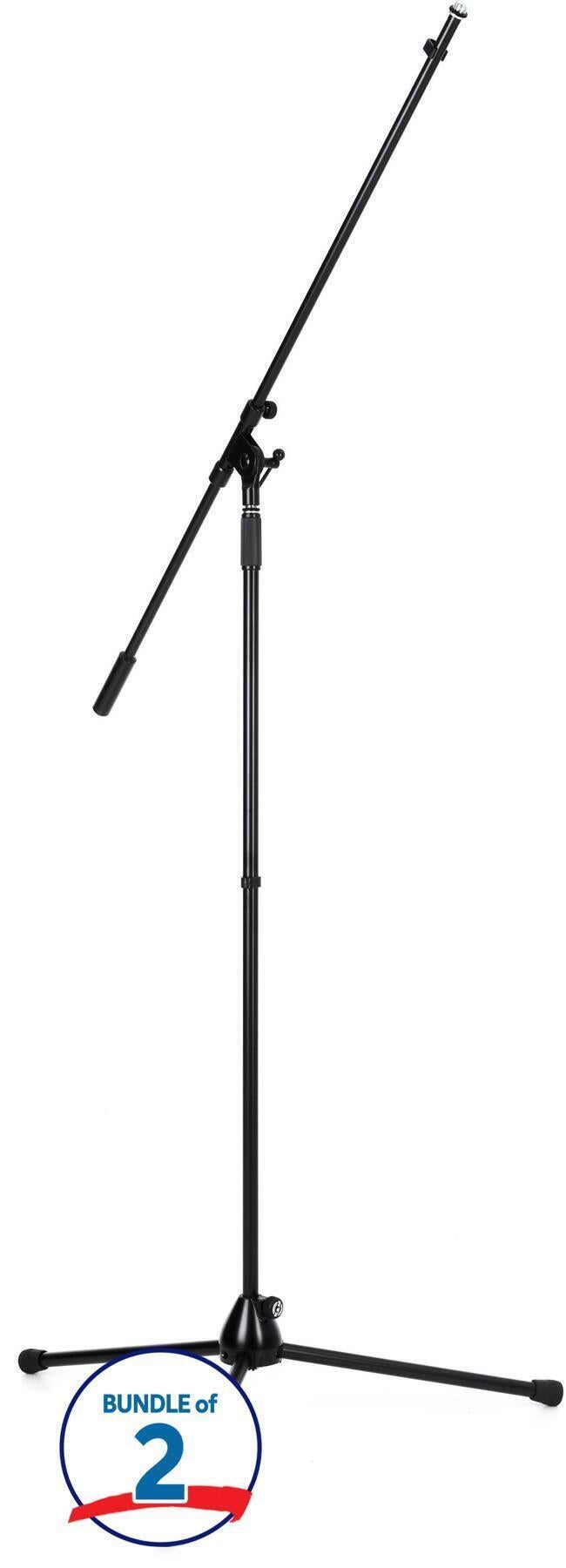 K&M 21021 Extra Tall Boom Microphone Stand - Black | Sweetwater