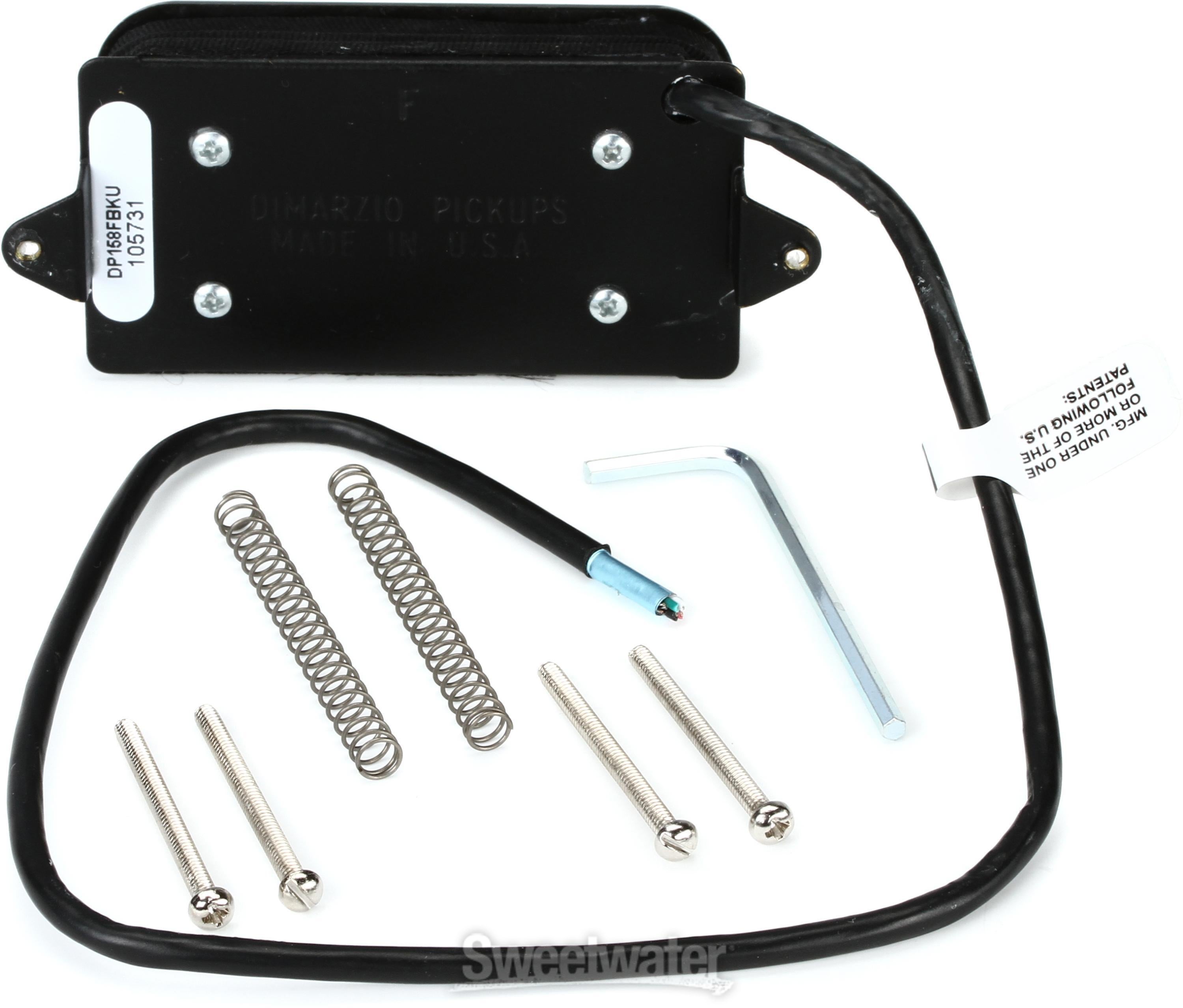 DiMarzio Evolution Neck Humbucker Pickup - F-spaced - Black