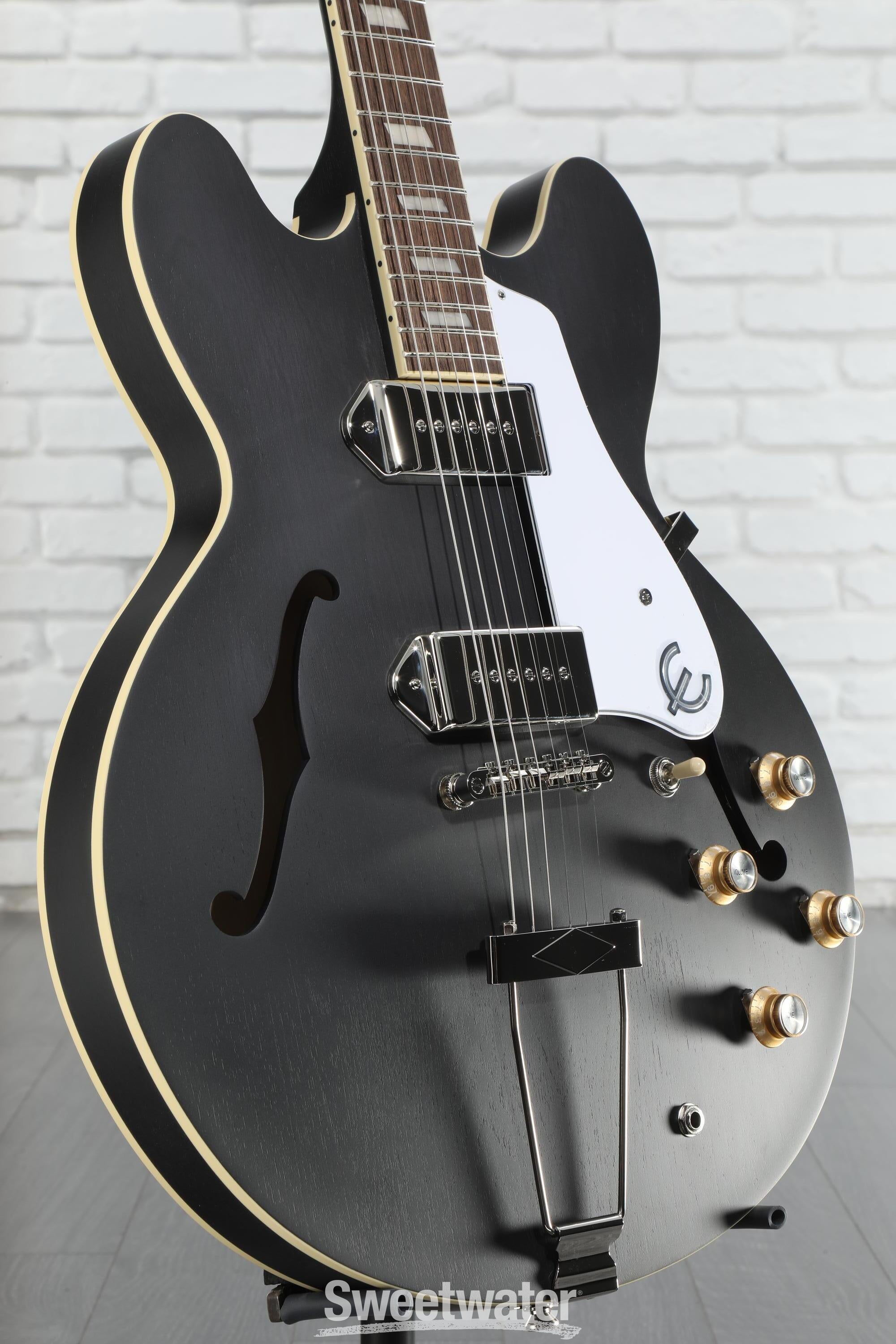 格安即決 Epiphone Casino Worn Hollowbody - Worn Ebony | Sweetwater ギター
