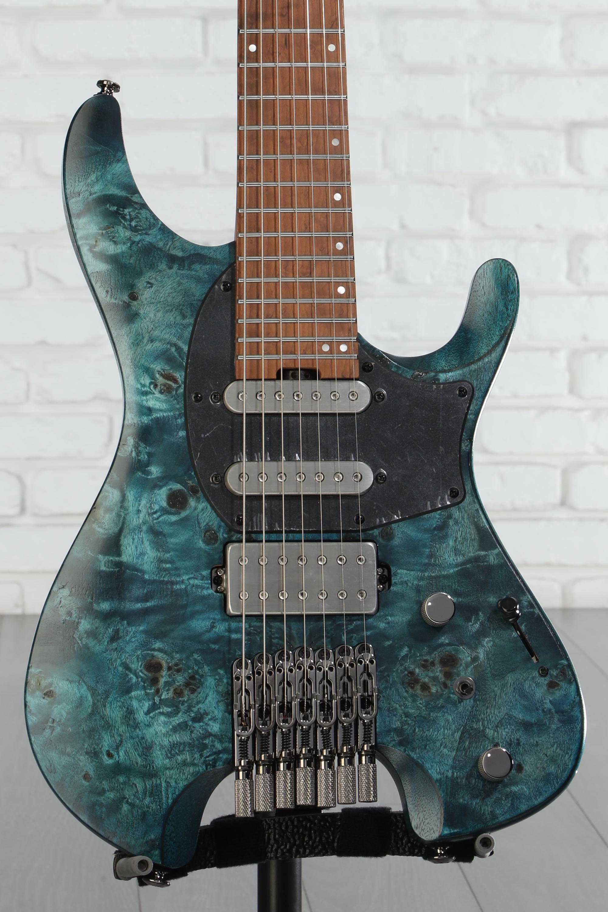 Ibanez Q547PB 7-string Electric Guitar - Cosmic Blue Low