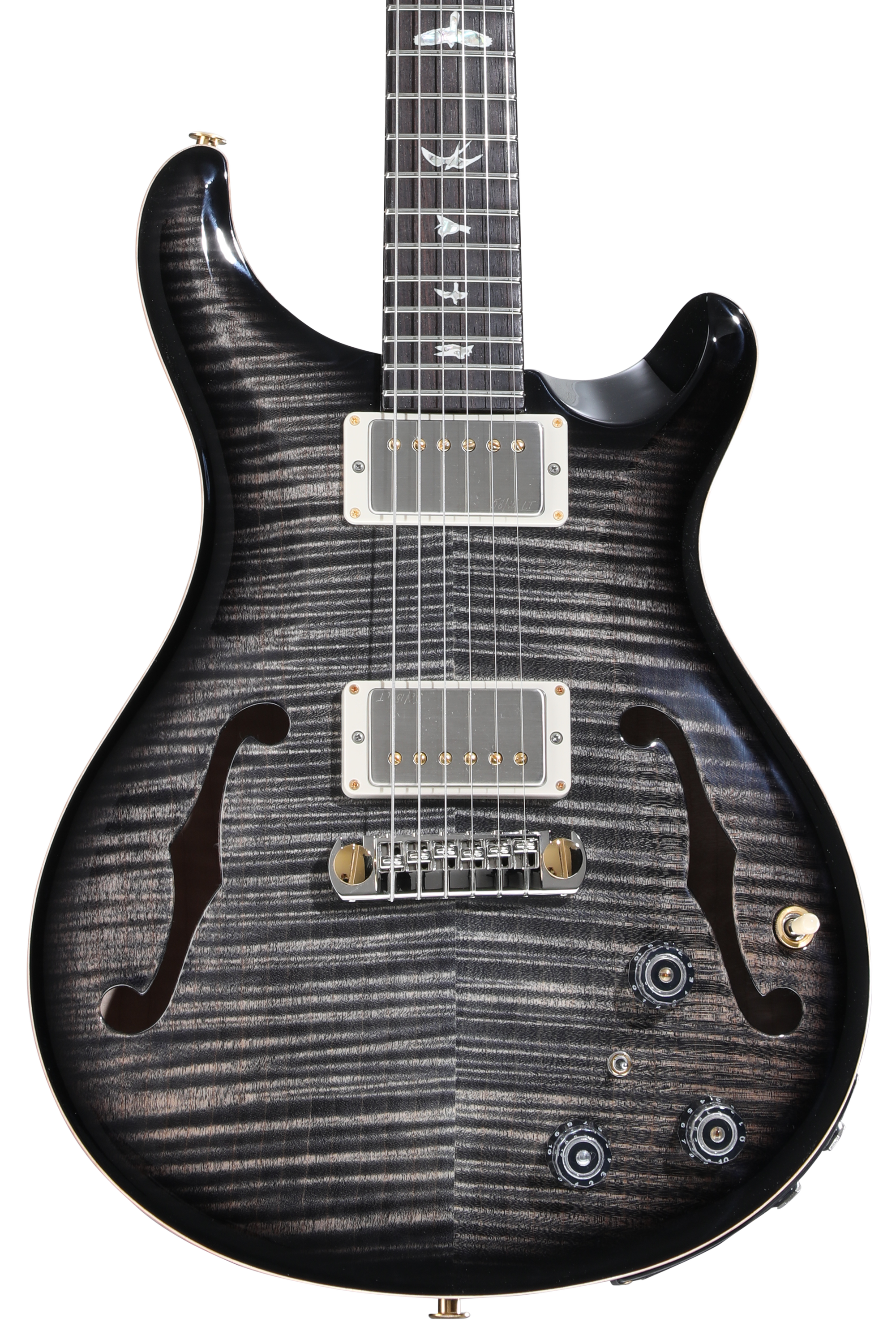 PRS Hollowbody II Piezo 10-Top Electric Guitar - Charcoal Burst
