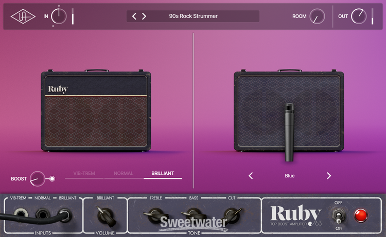 Ruby ユニバーサルオーディオ Ruby '63 Top Boost Amplifier – Universal Audio