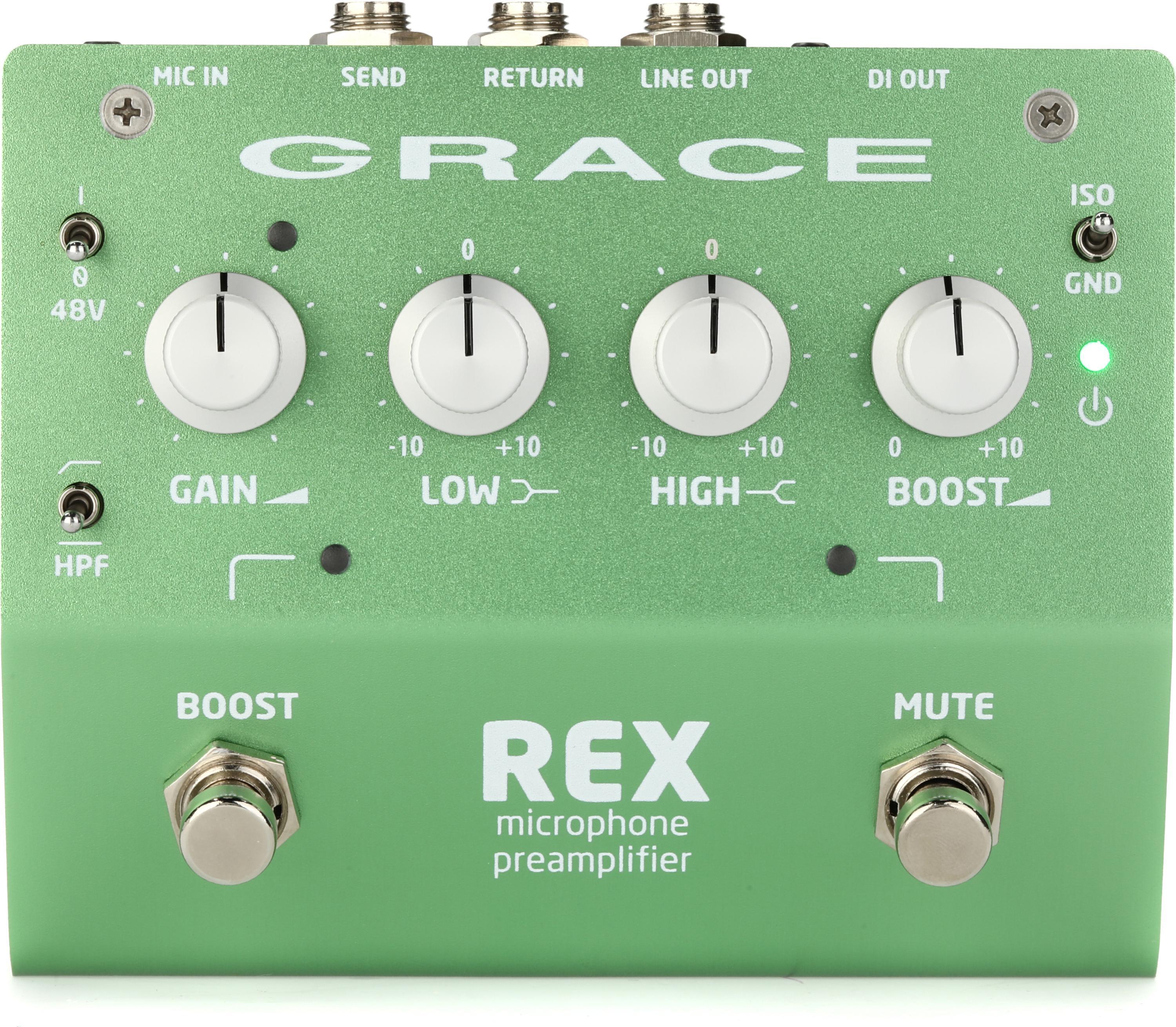 Grace Design REX Microphone Preamp Pedal with Boost Sweetwater
