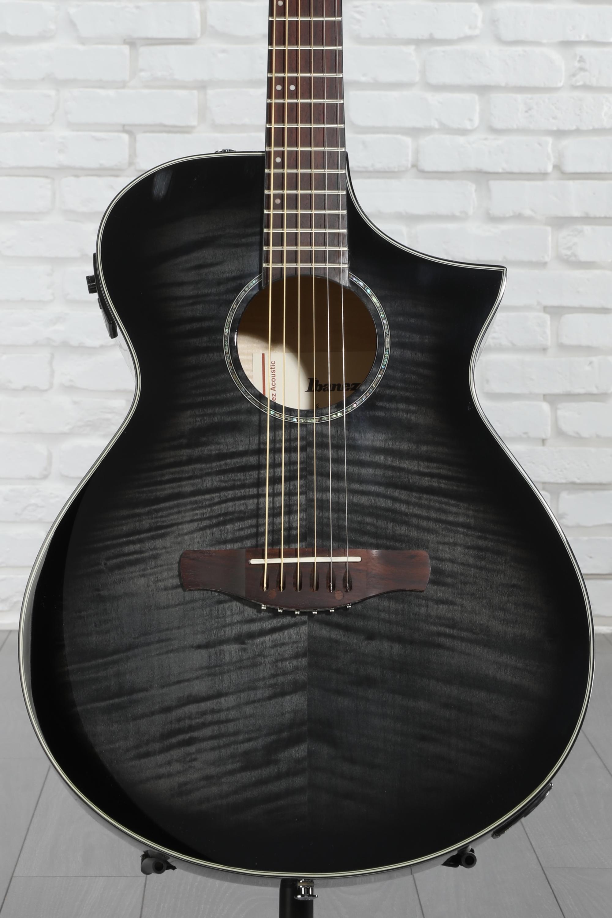 ギター Ibanez AEWC400-TKS Ibanez AEWC400 Acoustic-Electric Guitar - Transparent Black