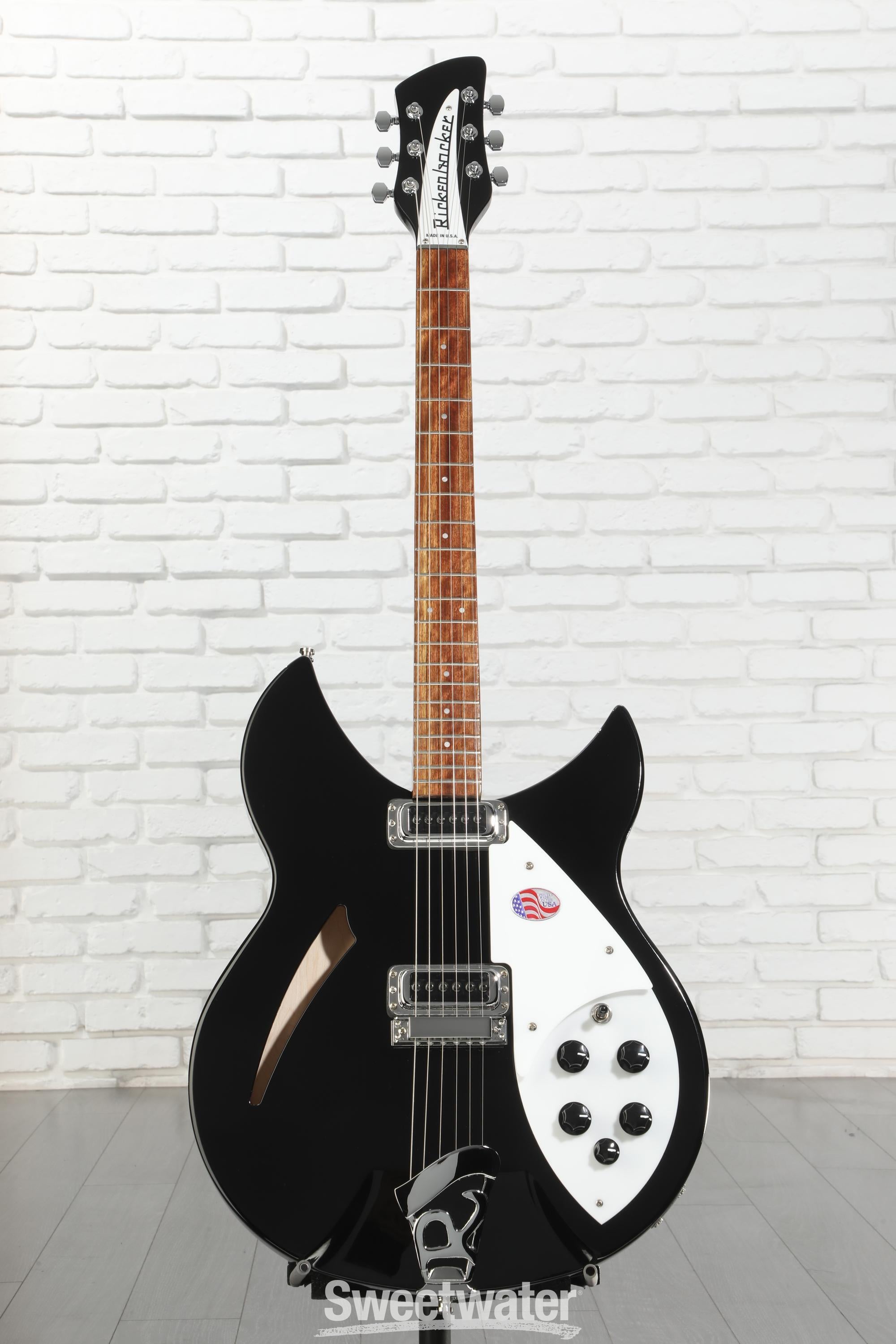 Rickenbacker 330 Thinline Semi-Hollow Electric Guitar - Jetglo