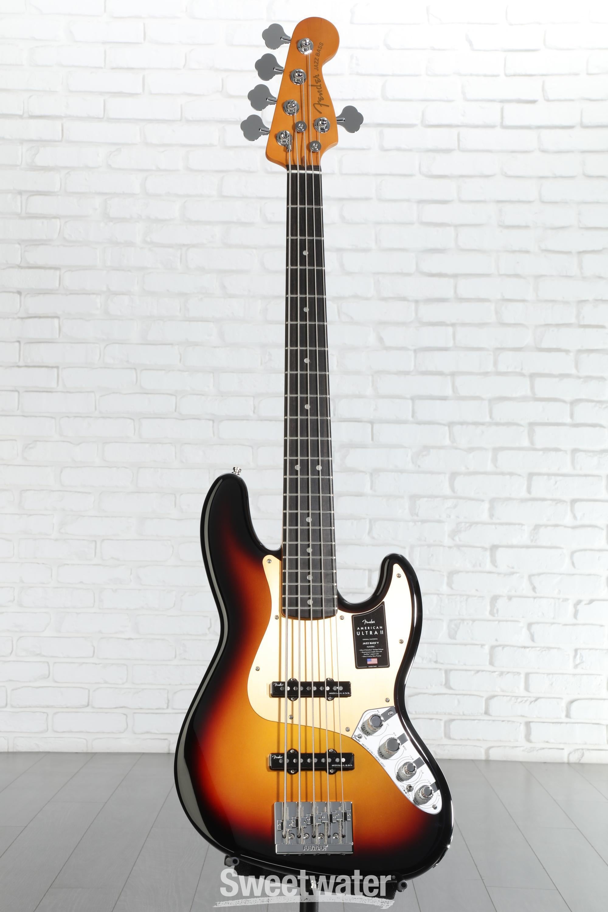 Fender American Ultra II Jazz Bass V - Ultraburst, Ebony