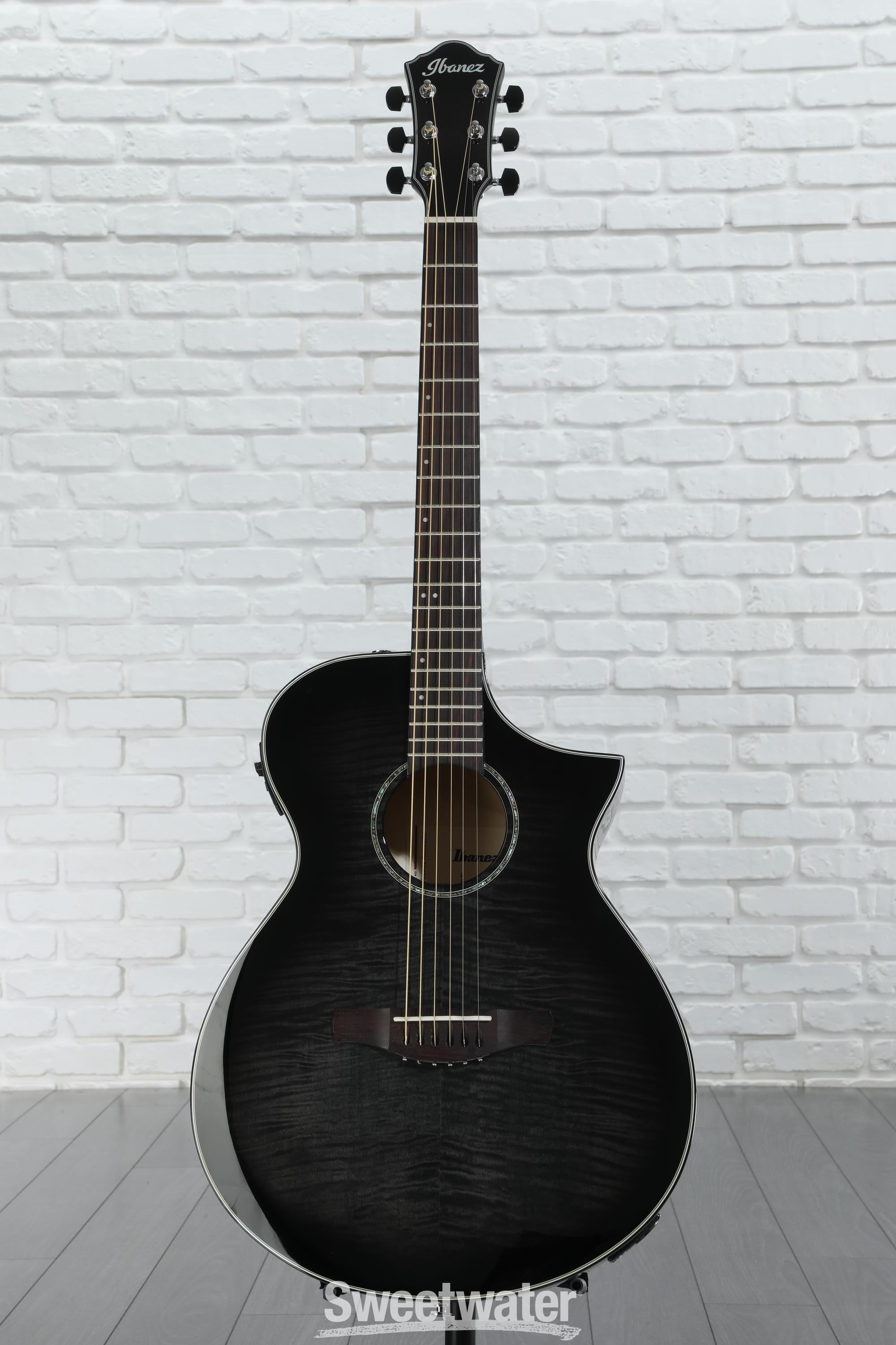 ギター Ibanez AEWC400-TKS Ibanez AEWC400TKS Trans Blkadd – Motor City Guitar