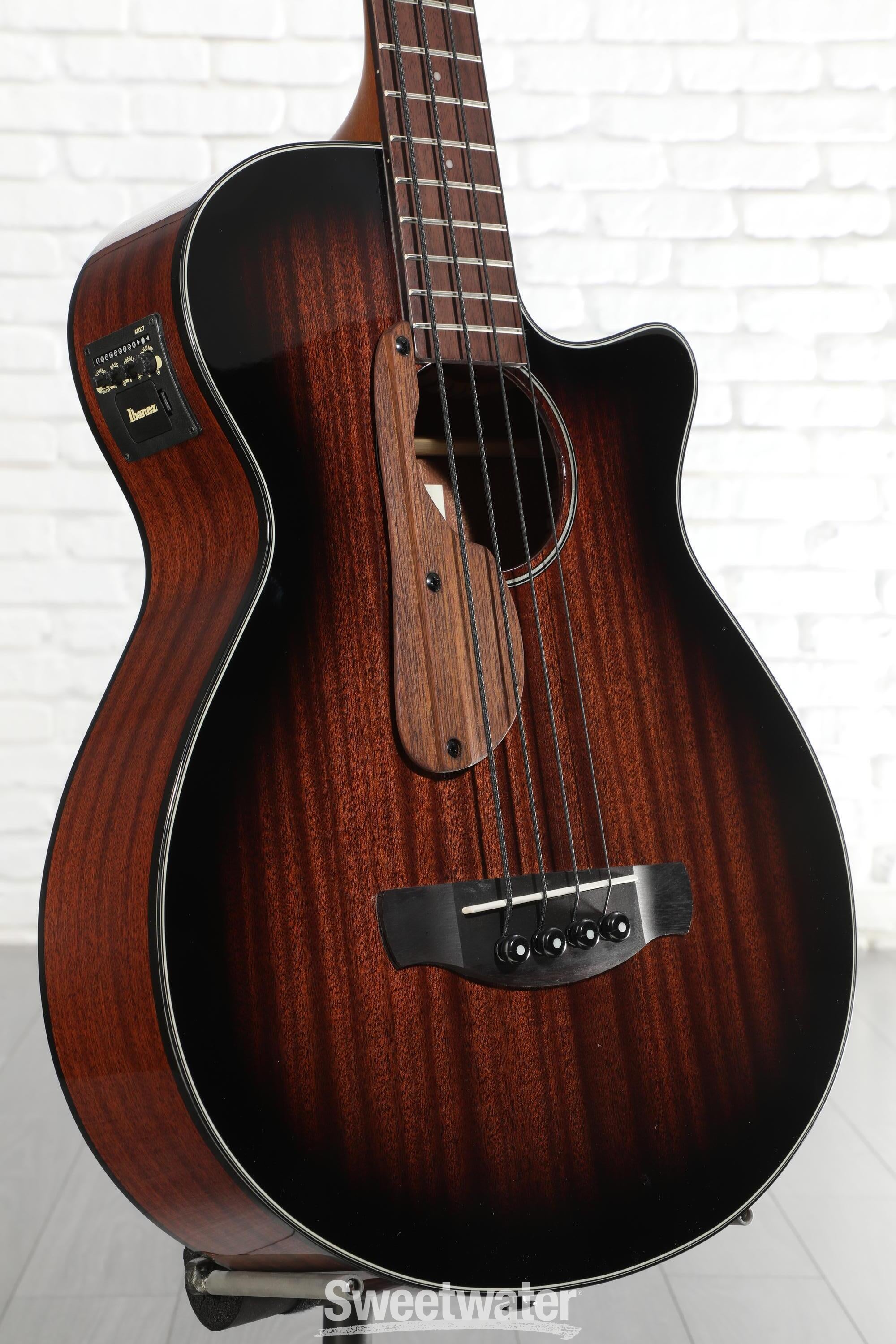 Ibanez AEGB24E AEG Acoustic-electric Bass Guitar - Mahogany