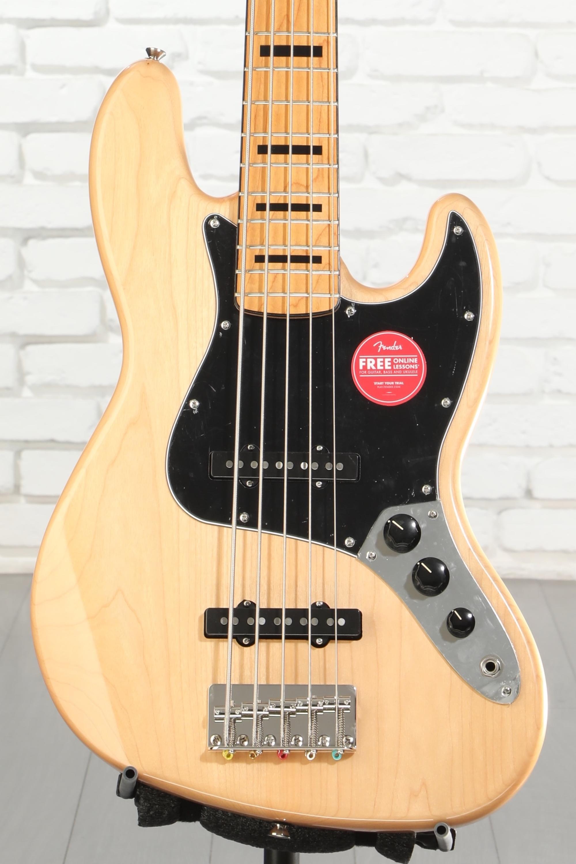 Squier Classic Vibe '70s Jazz Bass V - Natural with Maple