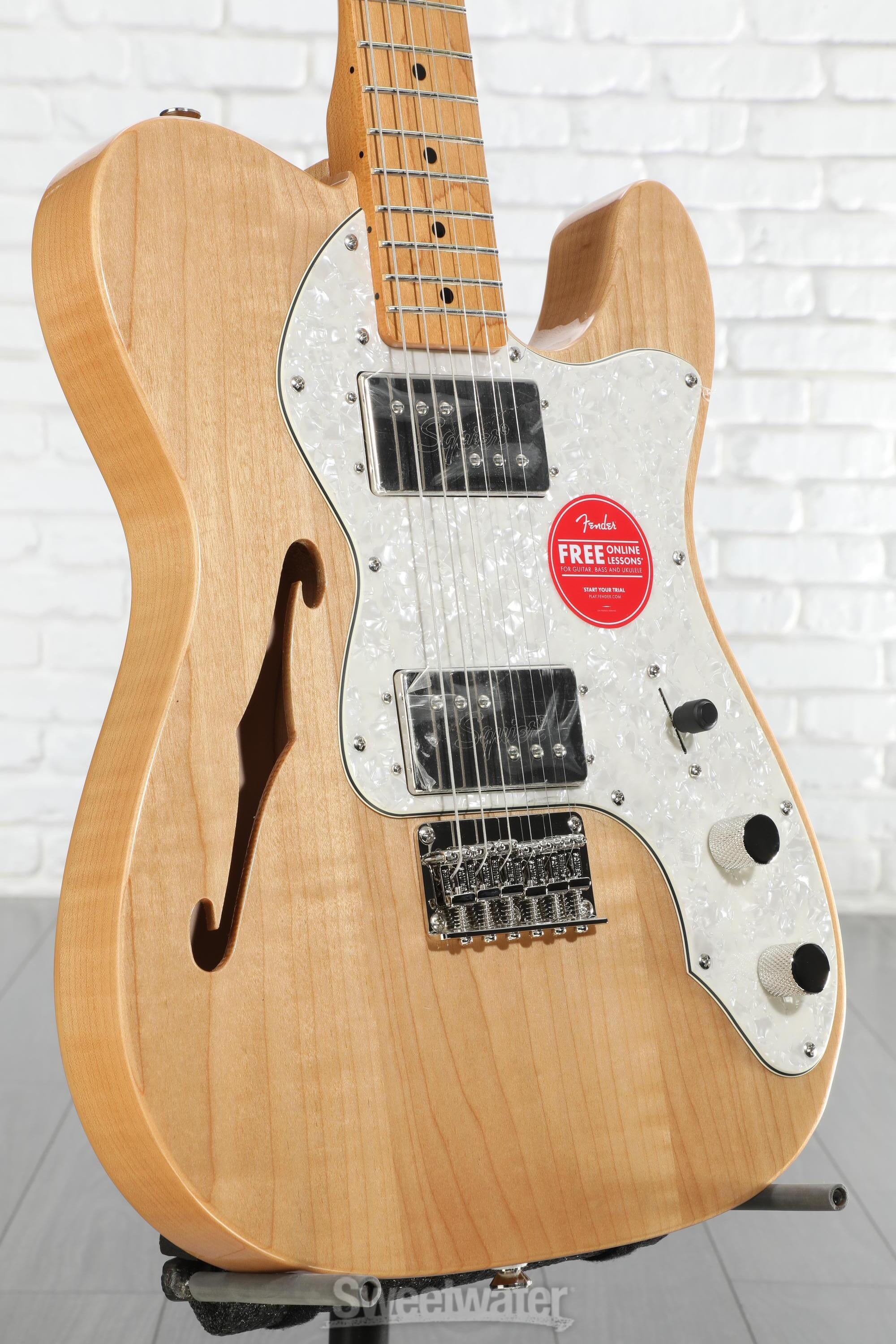 ギター Squier CV '70s Telecaster Thinline 3TS Squier CV 70s Tele Thinline MN NAT – United States