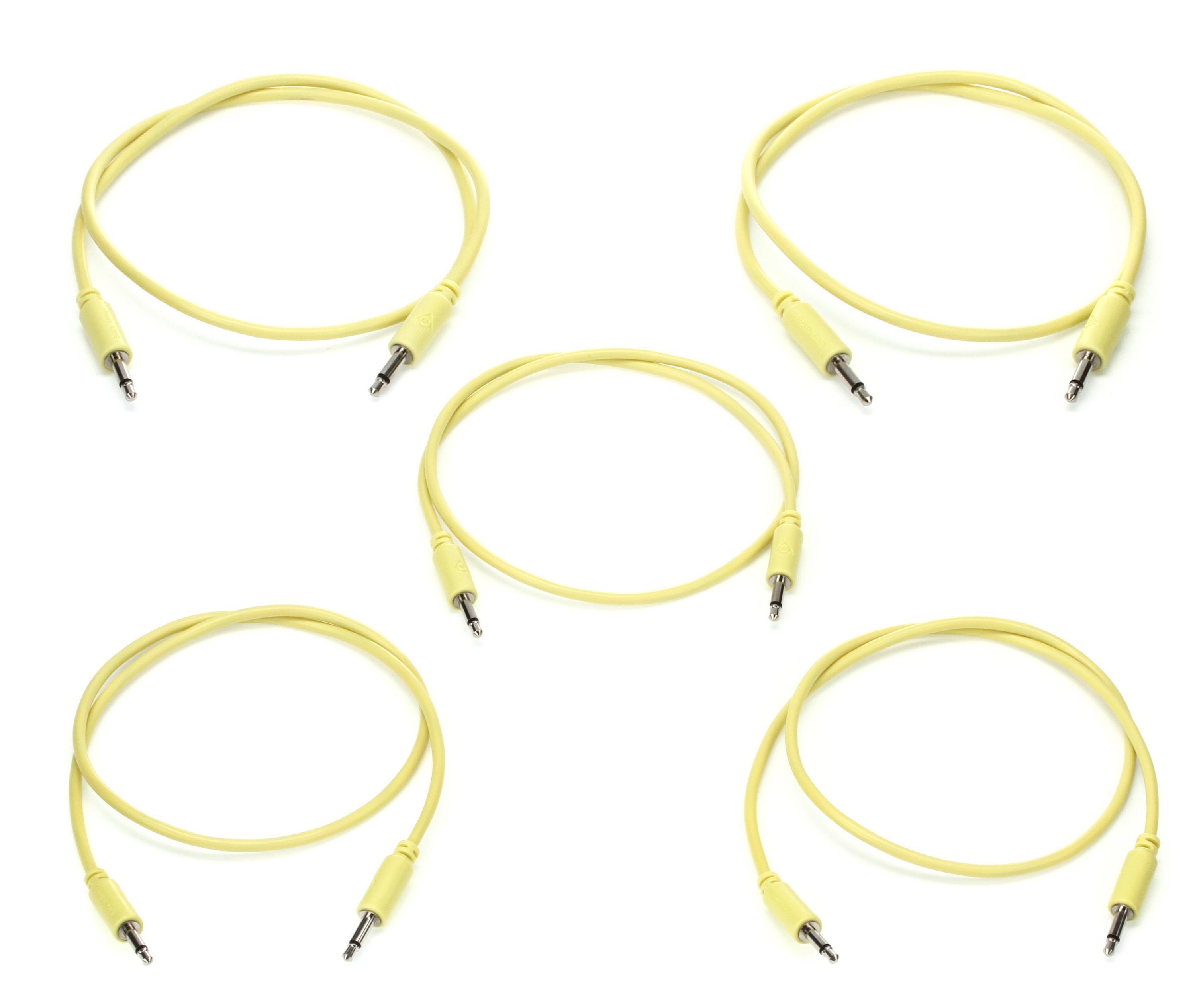 Photo of Black Market Eurorack Patch Cable 5-pack - 50cm Yellow