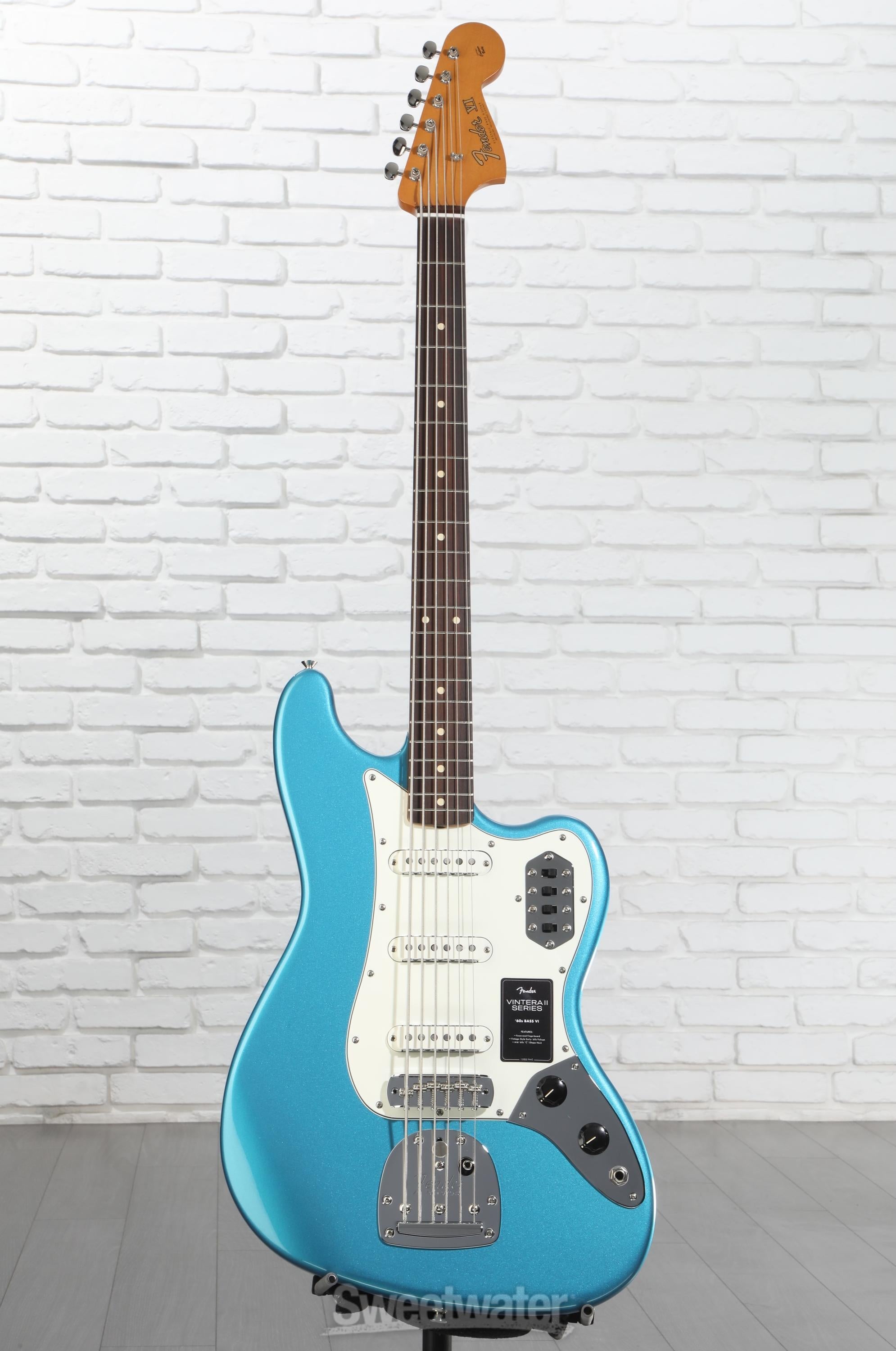 Fender Vintera II '60s Bass VI - Lake Placid Blue | Sweetwater