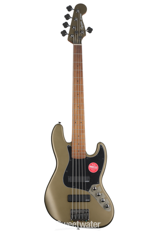 Squier Contemporary Active Jazz Bass V HH - Olive Satin 