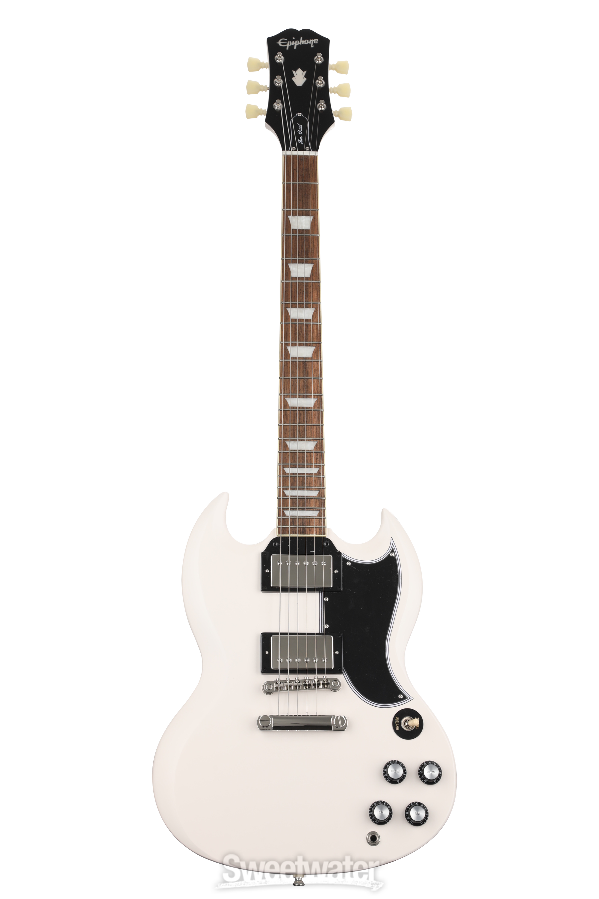 Epiphone 1961 Les Paul SG Standard - Aged Classic White | Sweetwater Epiphone 1961 Les Paul SG Standard - Aged Classic White | Sweetwater
