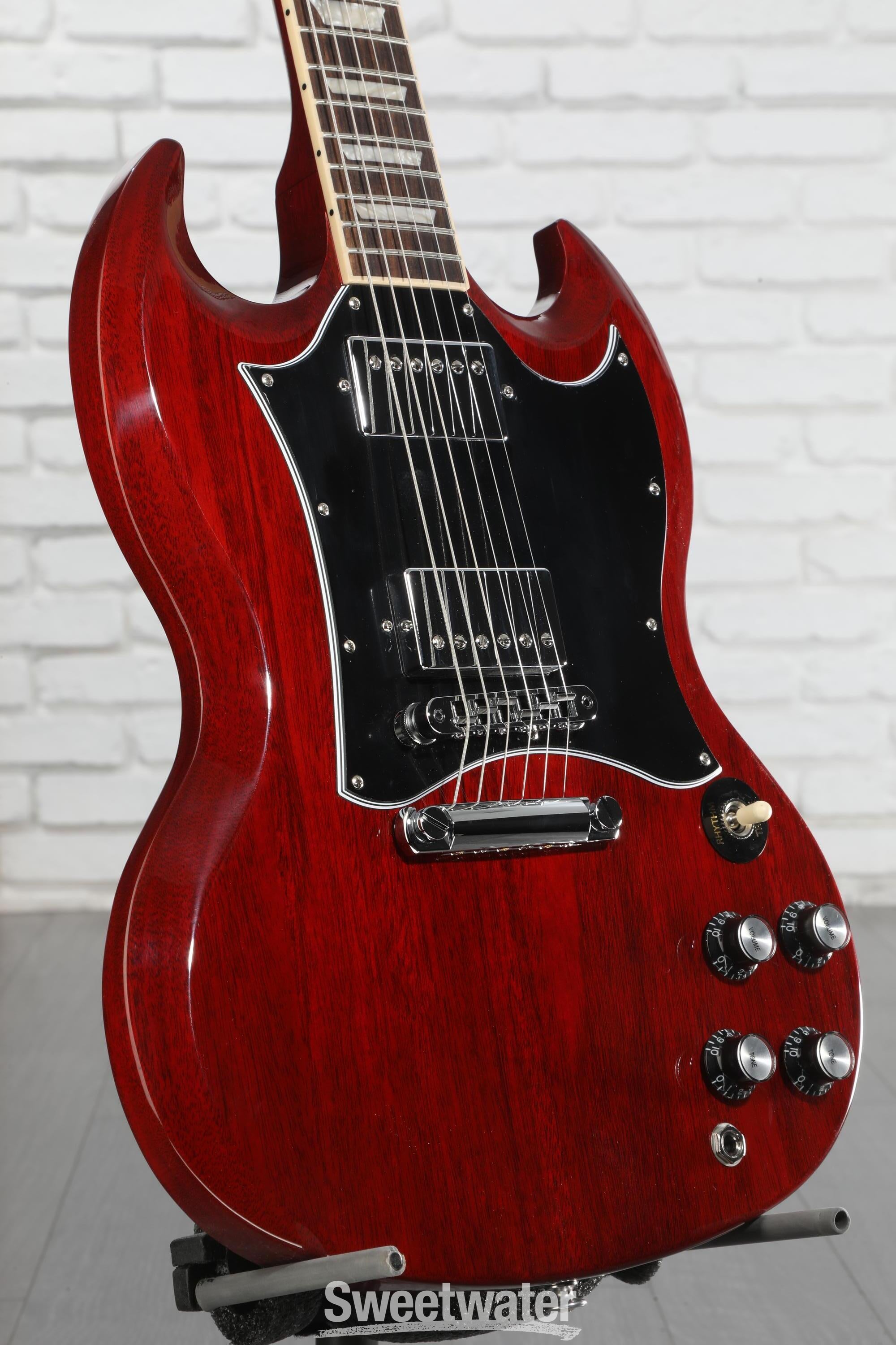 ギター Gibson 2022 SG Standard Heritage Cherry Gibson SG Standard Cherry Red 2022 – Black Bobbin