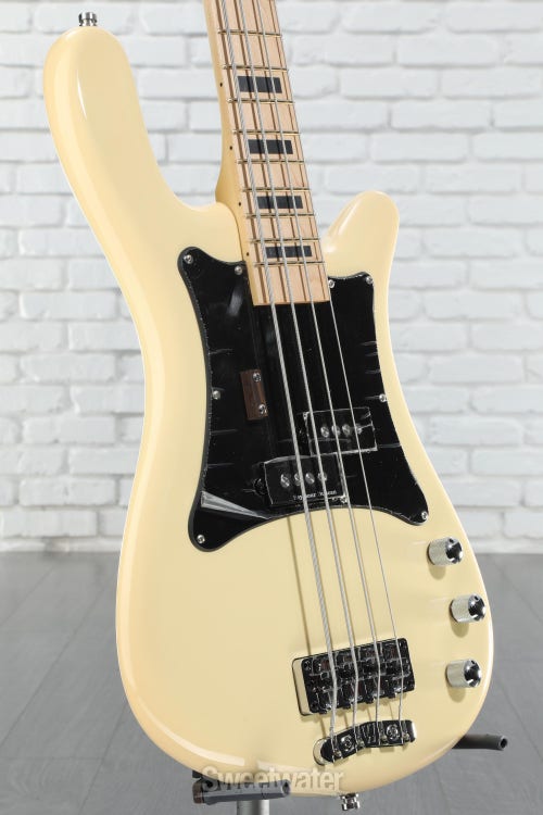Warwick RockBass Artist Line Adam Clayton 4-string Bass Guitar - Solid Crème White