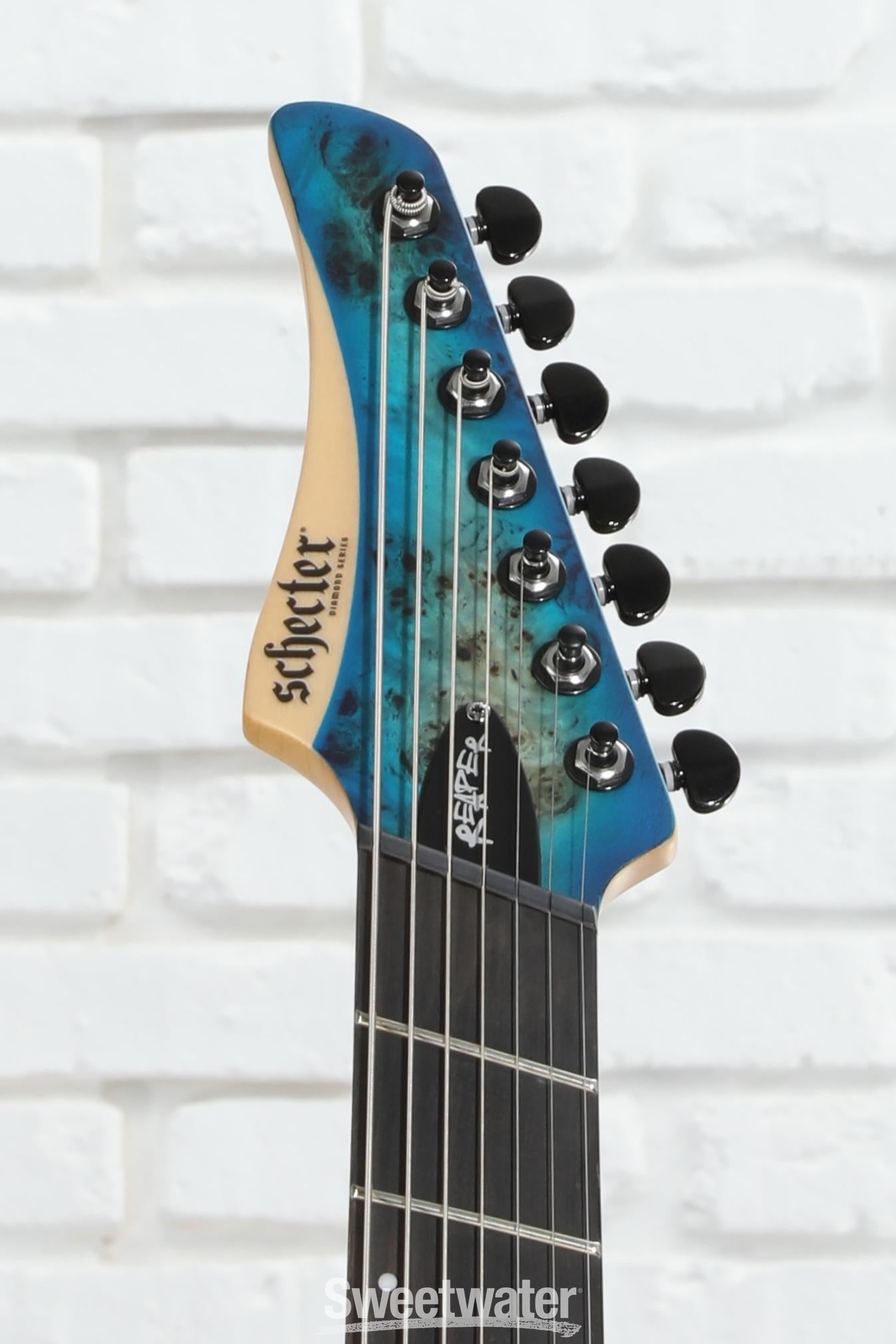 Schecter Reaper-7 Multiscale - Satin Sky Burst | Sweetwater