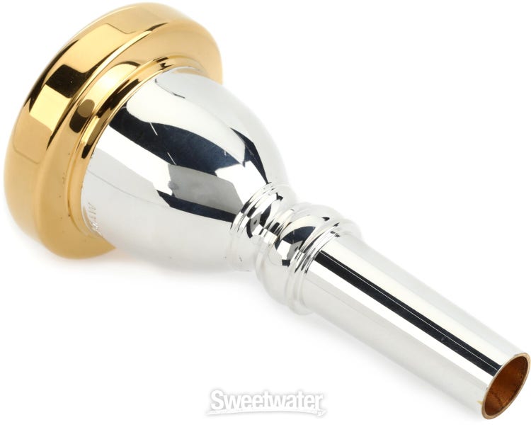 Bach 335 Classic Series Silver-plated Tuba Mouthpiece with Gold