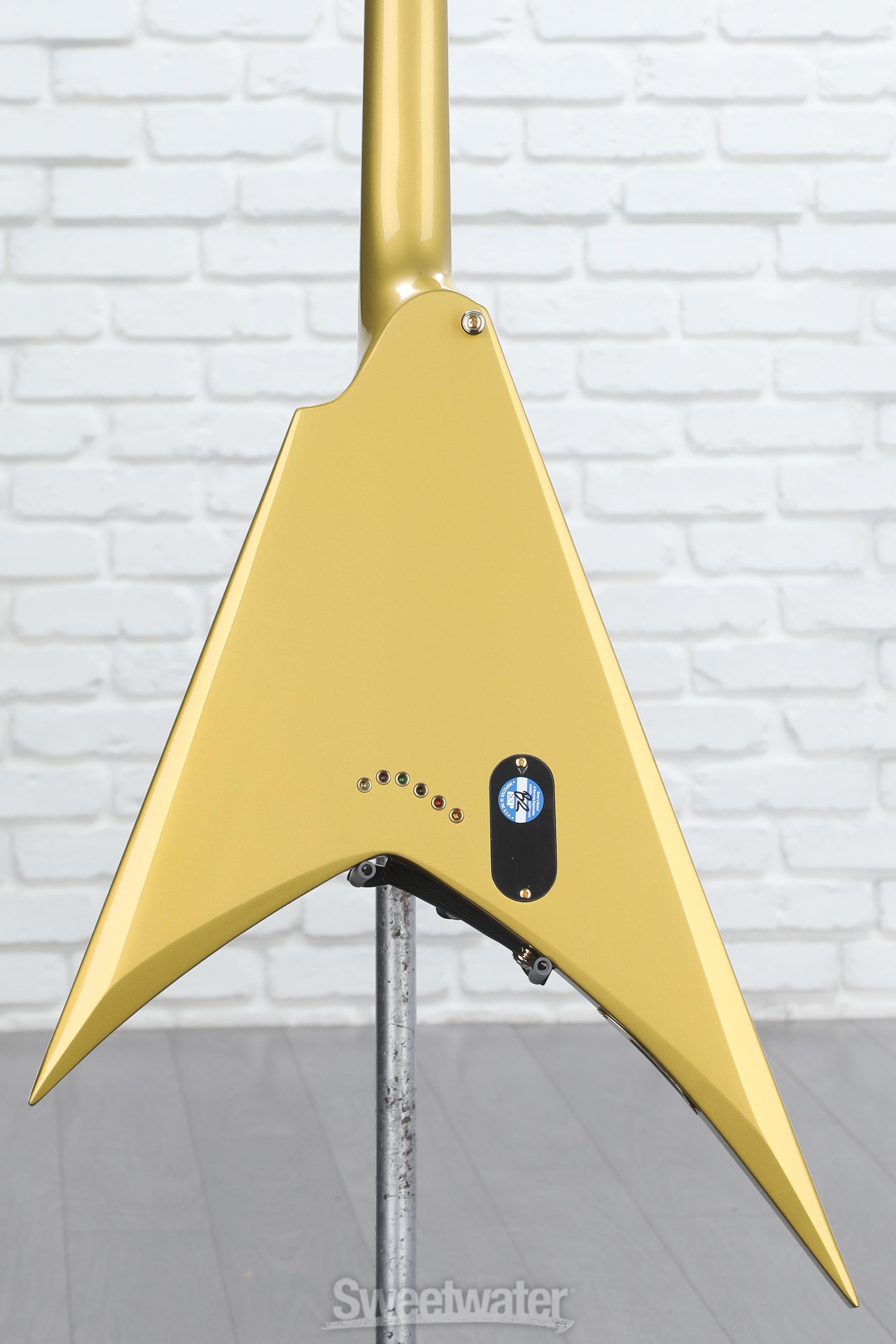 HAMCO GUITAR SHOP返金用(修正) ESP LTD KH-V Kirk Hammett Signature Guitar Metallic Gold