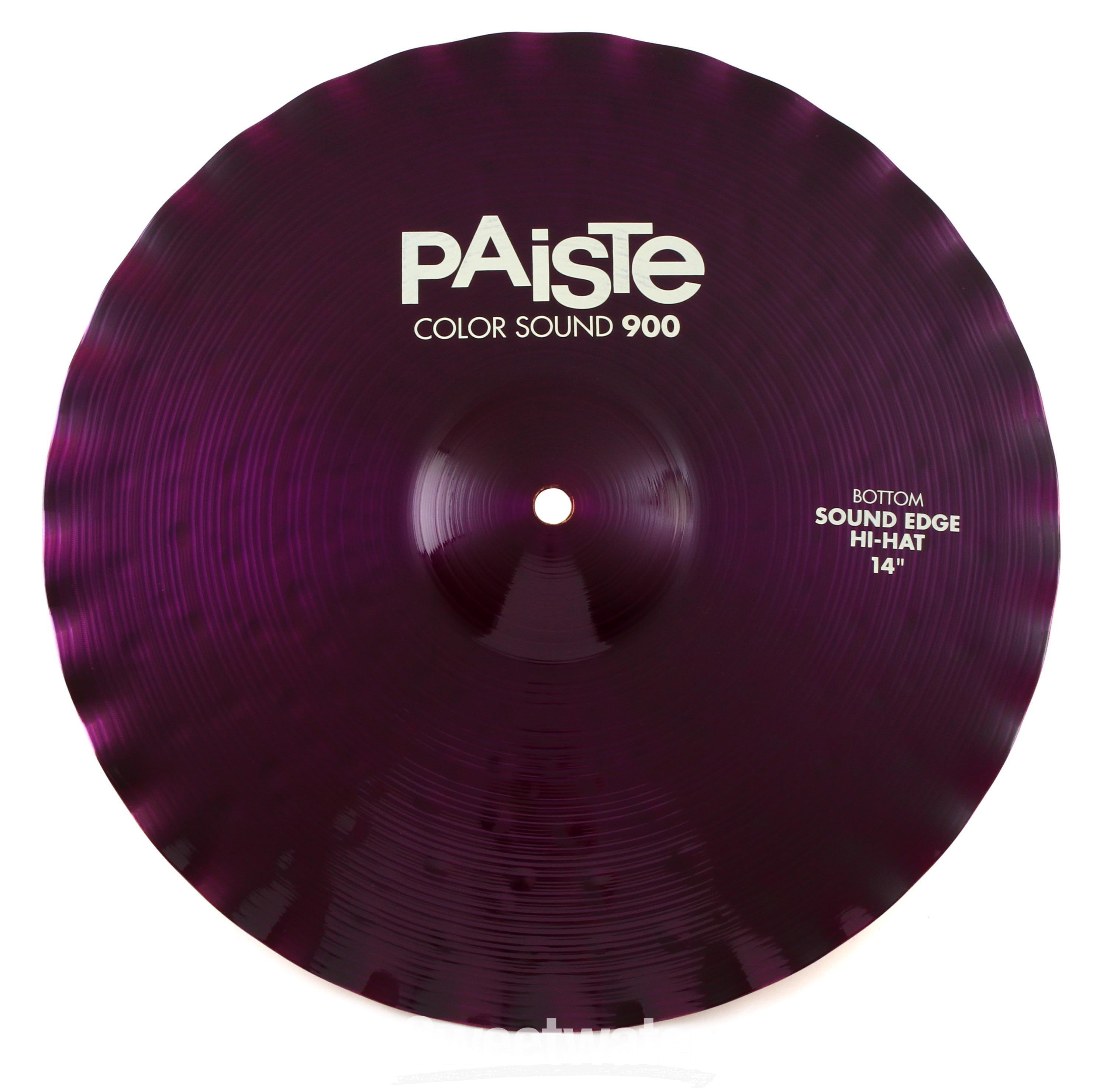 Paiste 14 inch Color Sound 900 Purple Sound Edge Hi-hat Cymbals