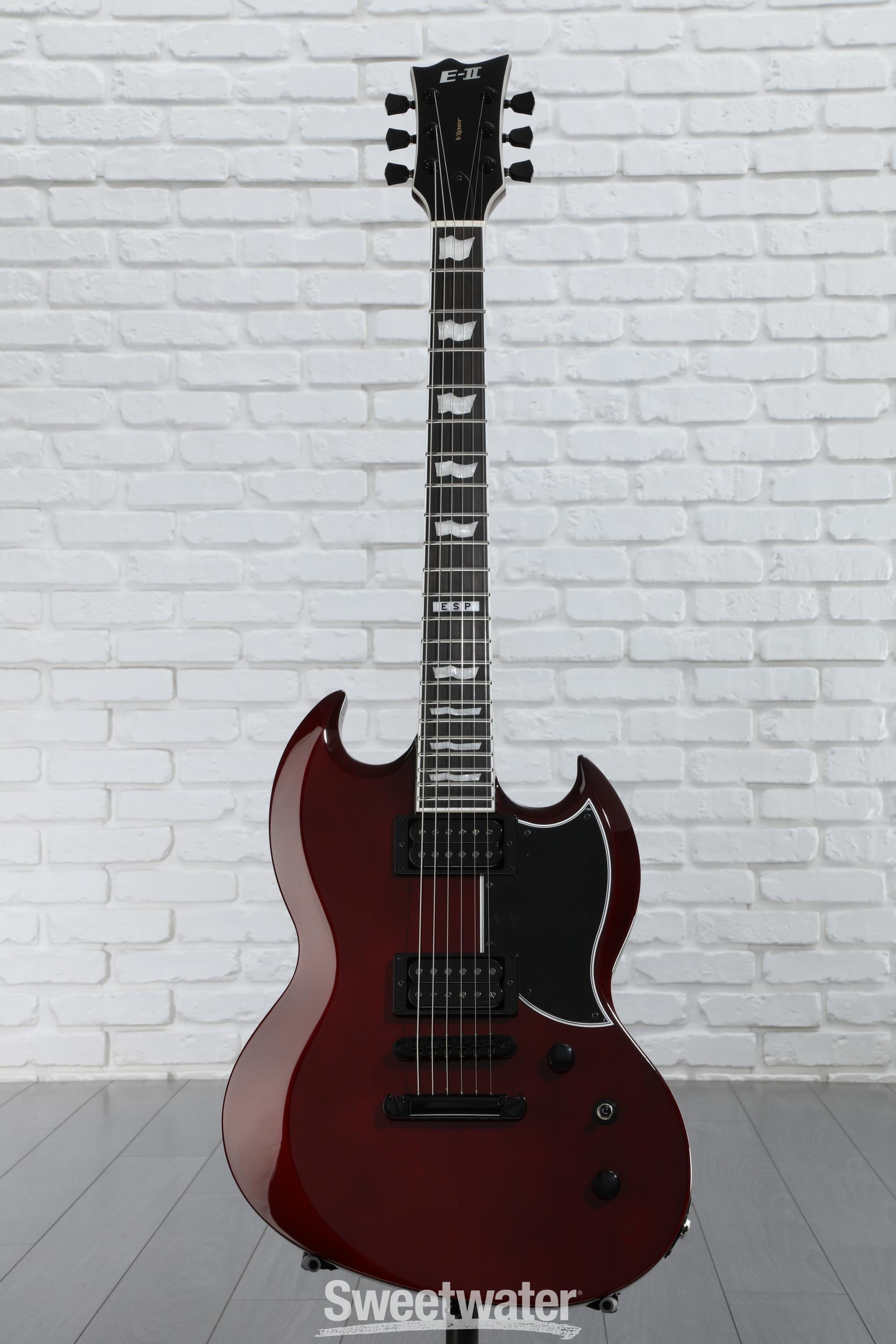 ギター ESP EII VIPER BLACK E-II VIPER - The ESP Guitar Company