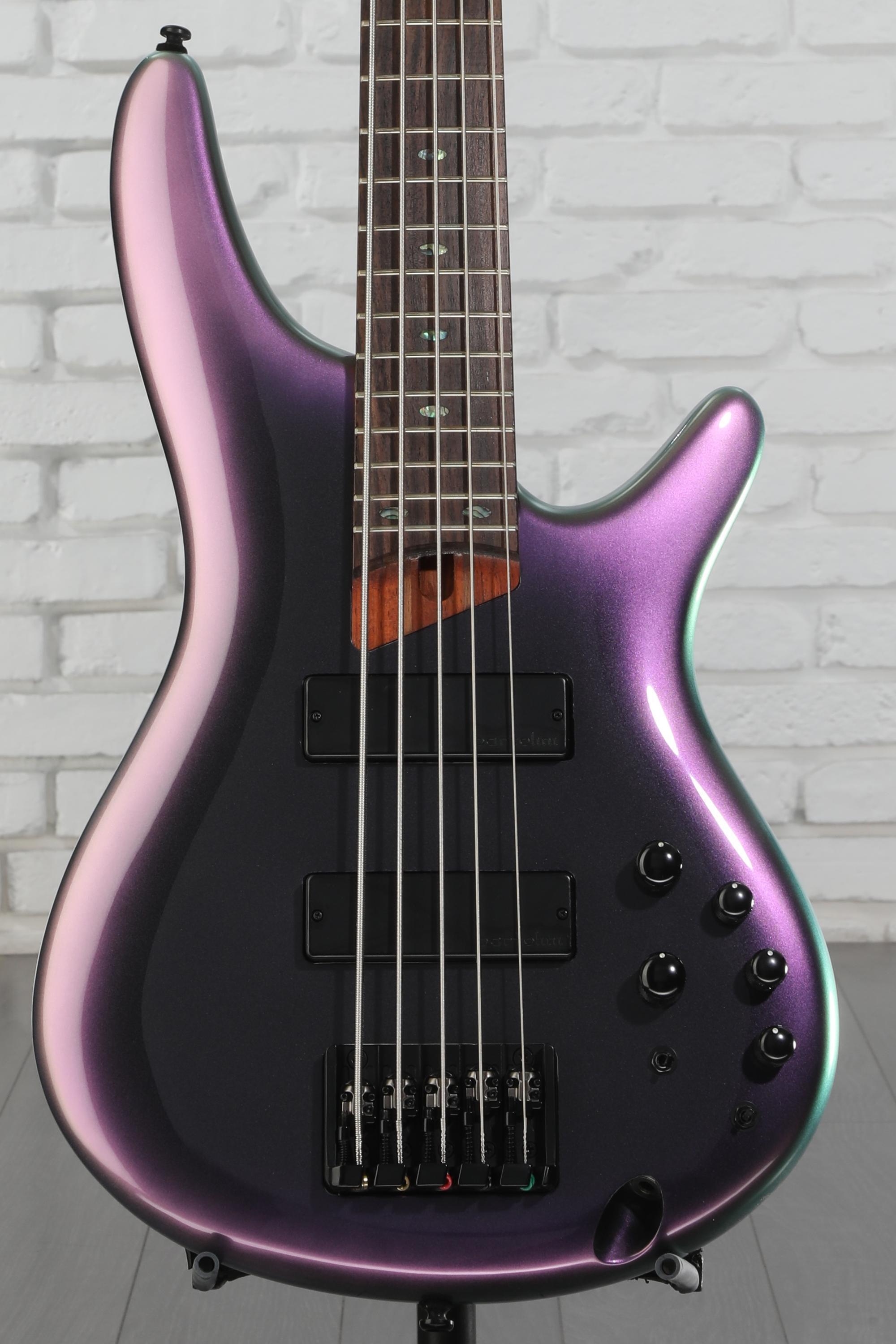 Ibanez SR505E Bass Guitar - Black Aurora Burst