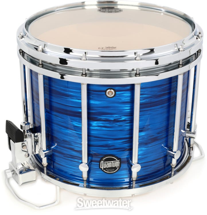 Mapex Quantum XT Marching Snare Drum - 14 x 12 inch - Blue Ripple