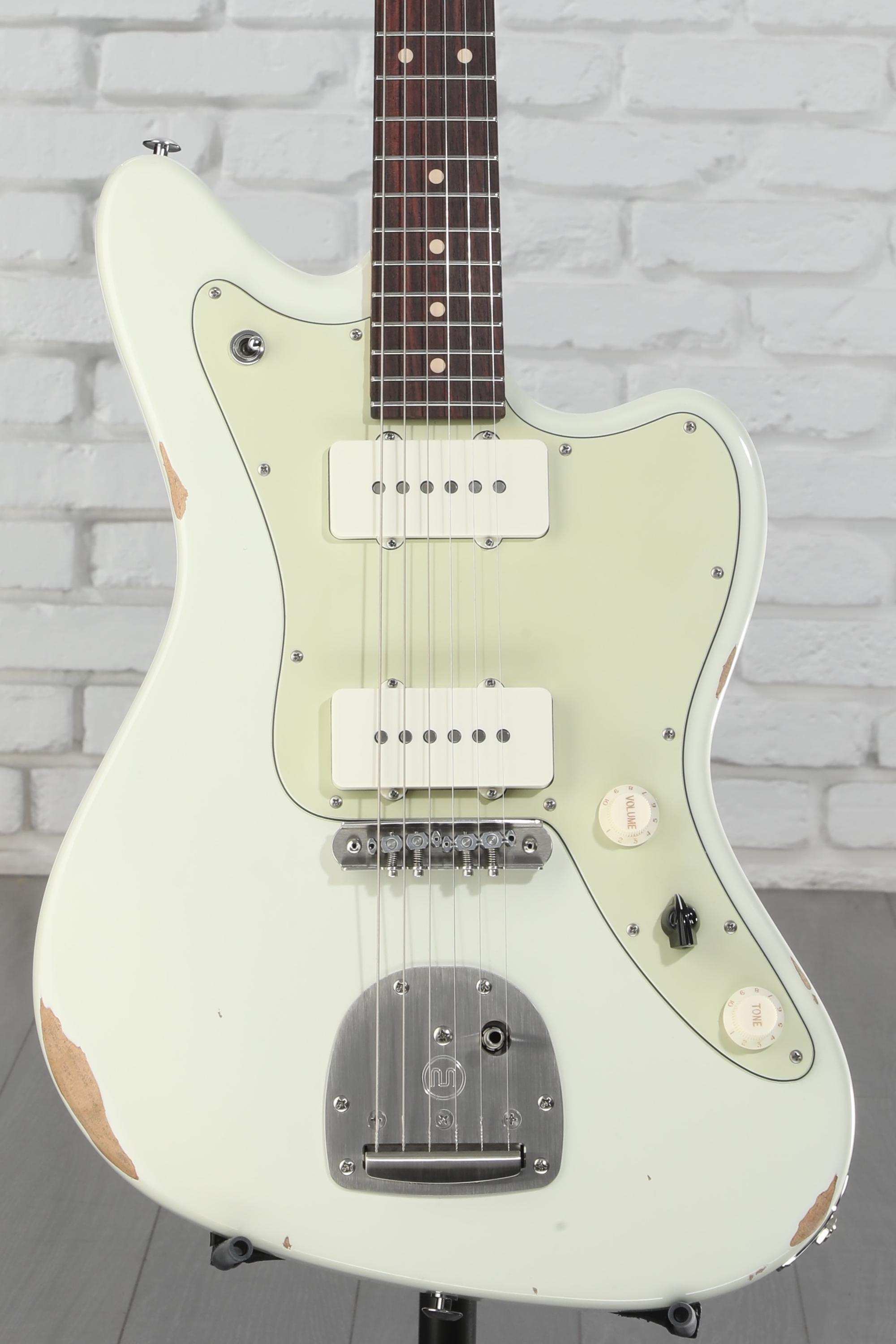 Suhr Classic JM Antique Electric Guitar - Olympic White | Sweetwater