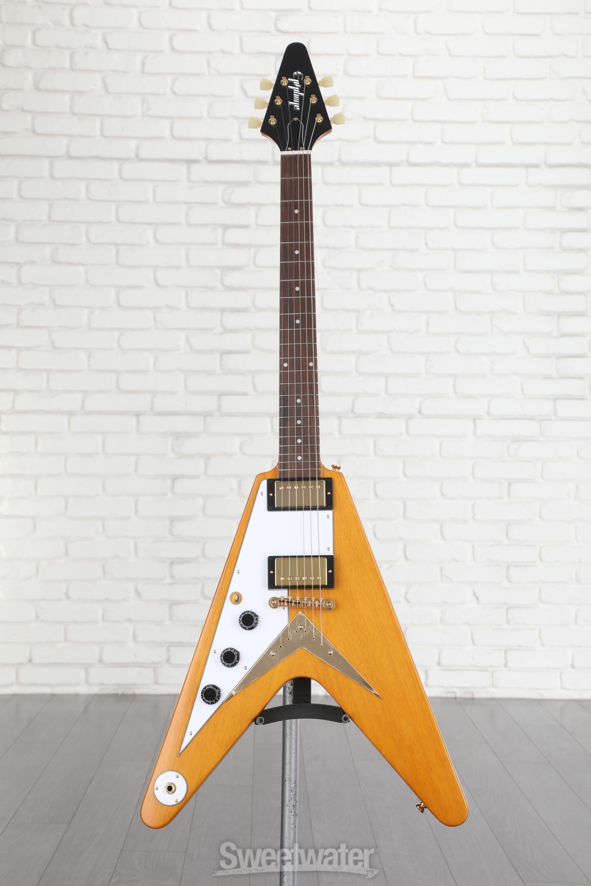 【美品】バーストバッカー3搭載！Epiphone Flying V Korina 美品】バーストバッカー3搭載！Epiphone Flying V Korina Epiphone