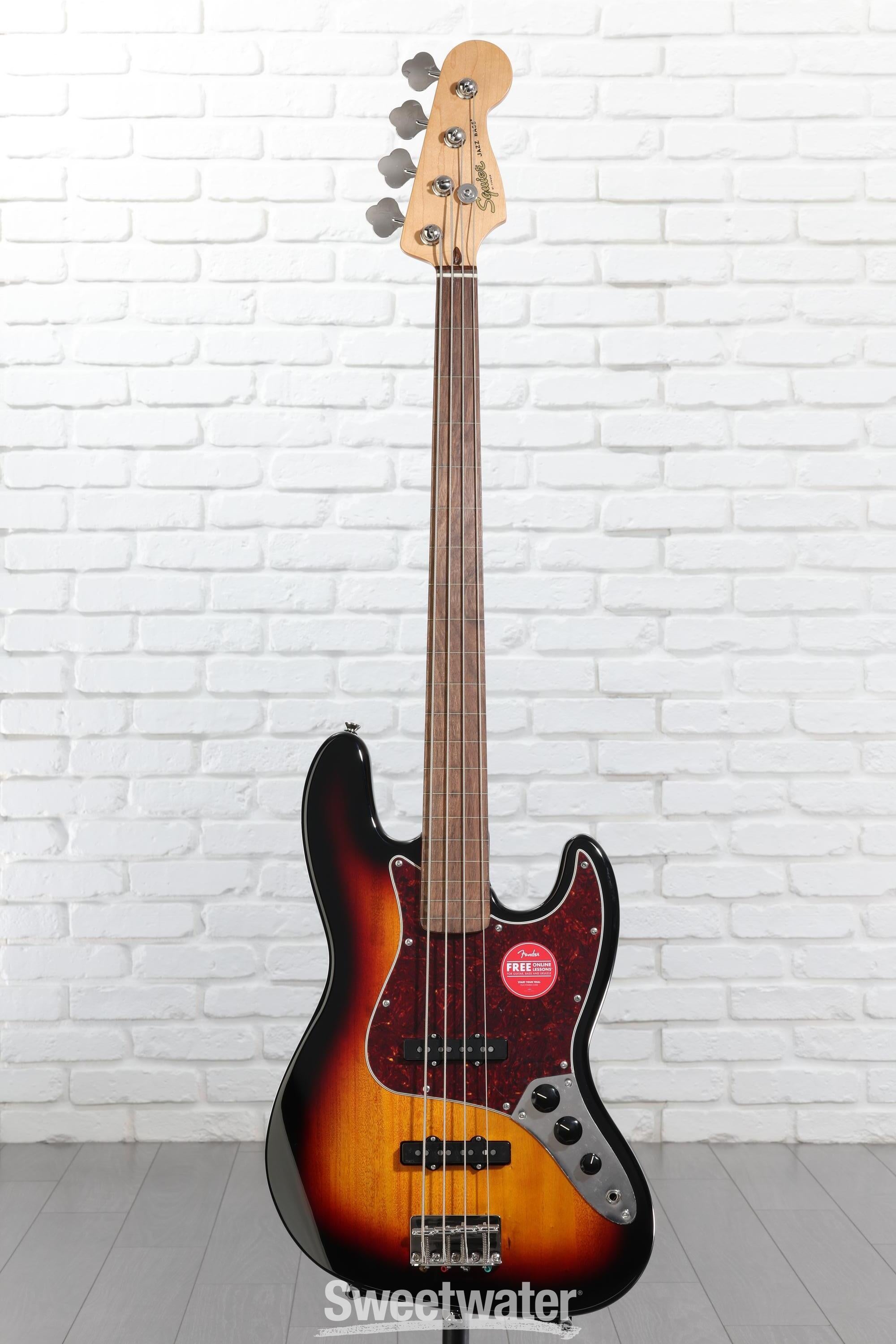 Squier Classic Vibe '60s Fretless Jazz Bass - 3-Tone