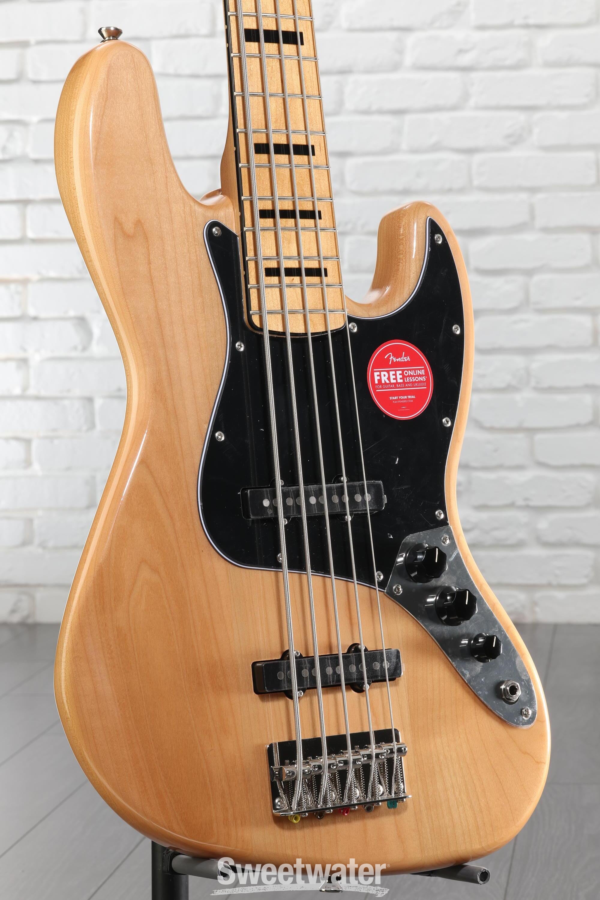 Squier Classic Vibe '70s Jazz Bass V - Natural with Maple