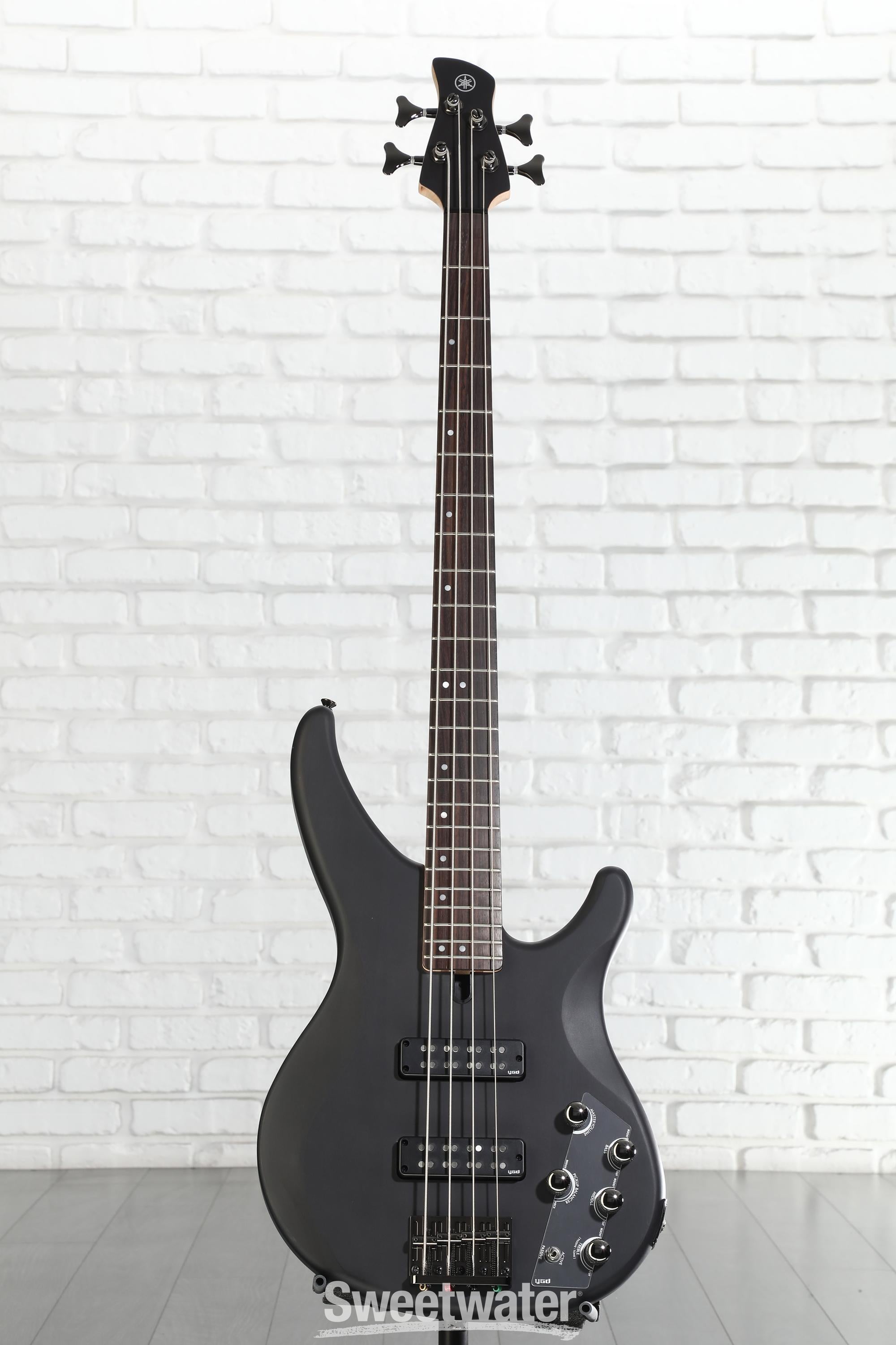 Yamaha TRBX504 4-string Bass Guitar - Translucent Black | Sweetwater