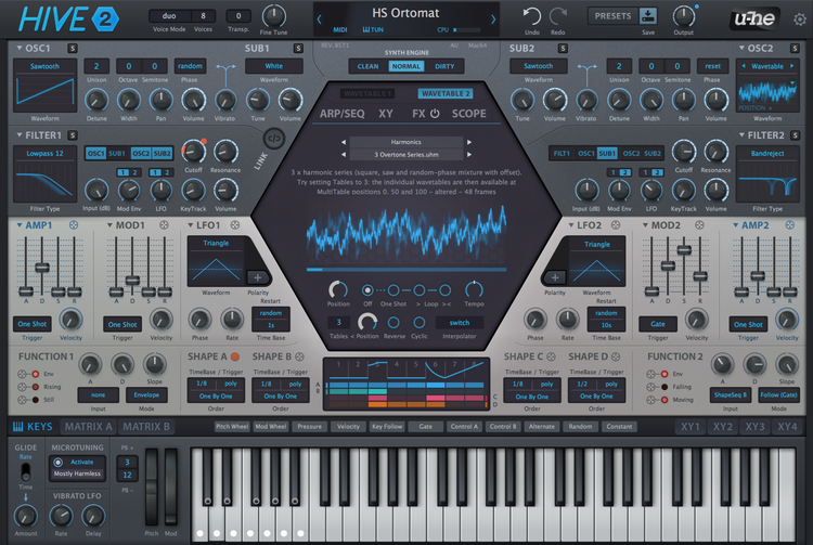 Ableton Live 12 Standard and u-he Hive 2 Synthesizer Plug-in