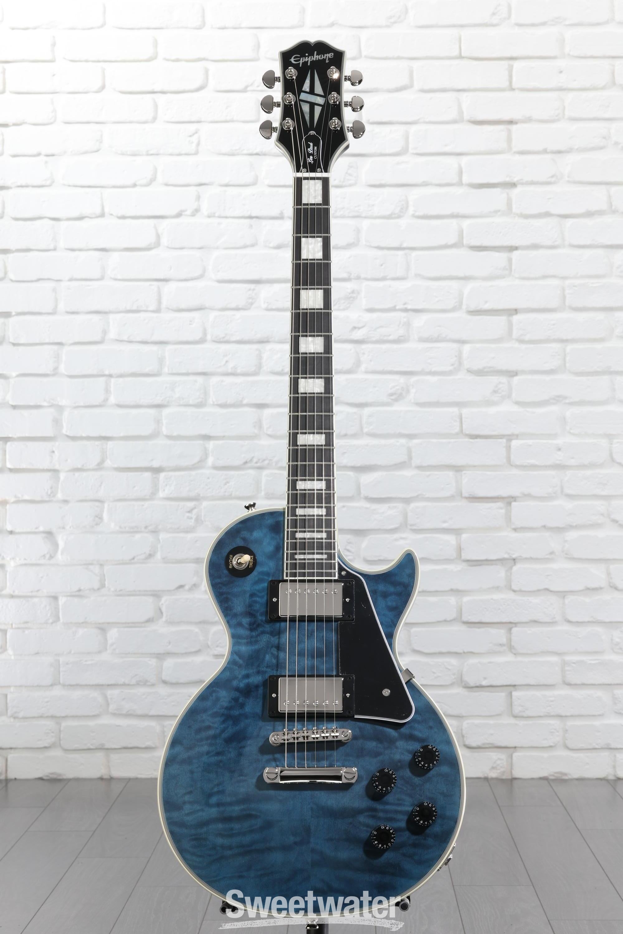 Epiphone Les Paul Custom Electric Guitar - Viper Blue