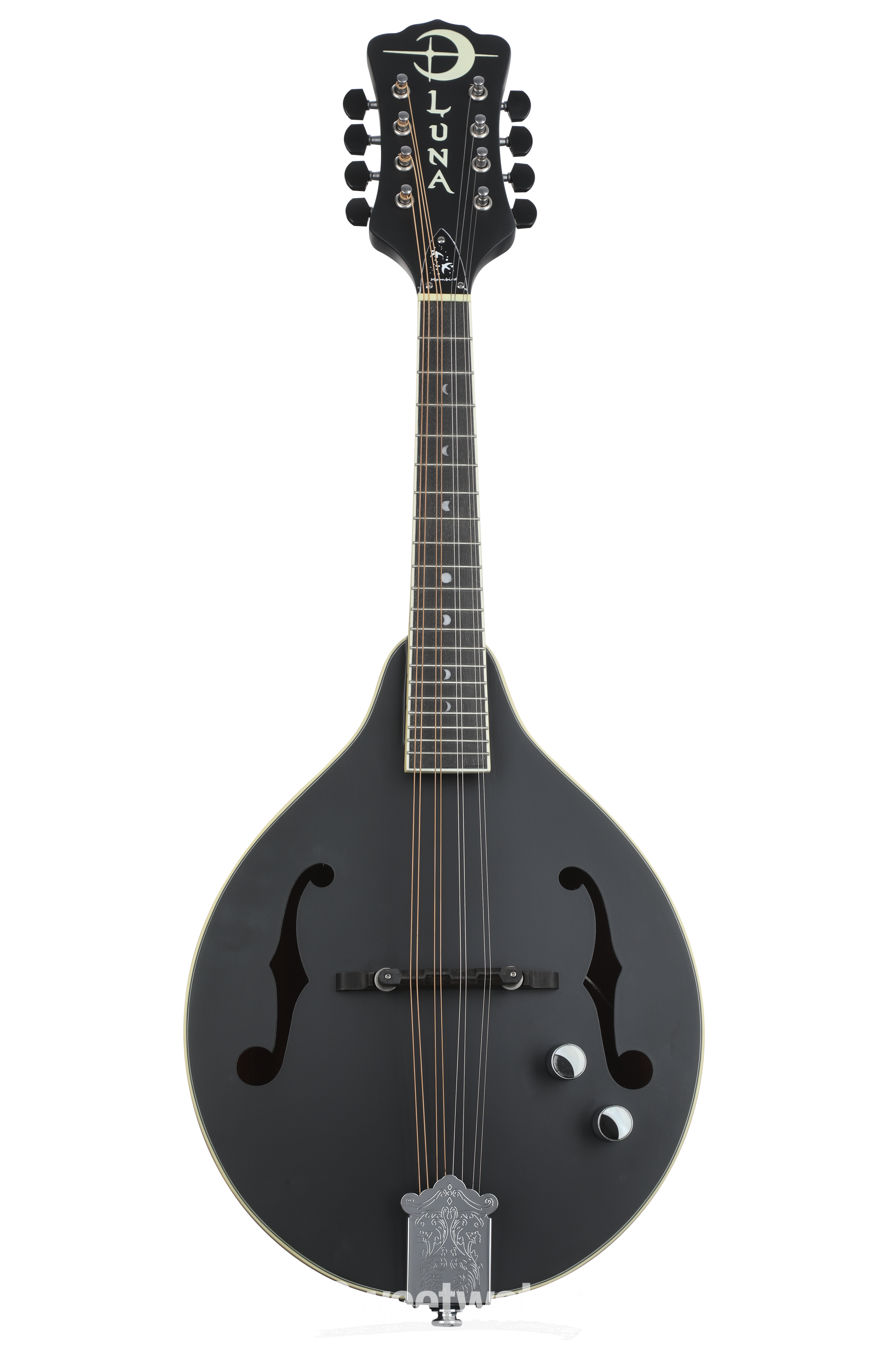 Luna Moonbird A-Style Acoustic-electric Mandolin Black Satin Sweetwater