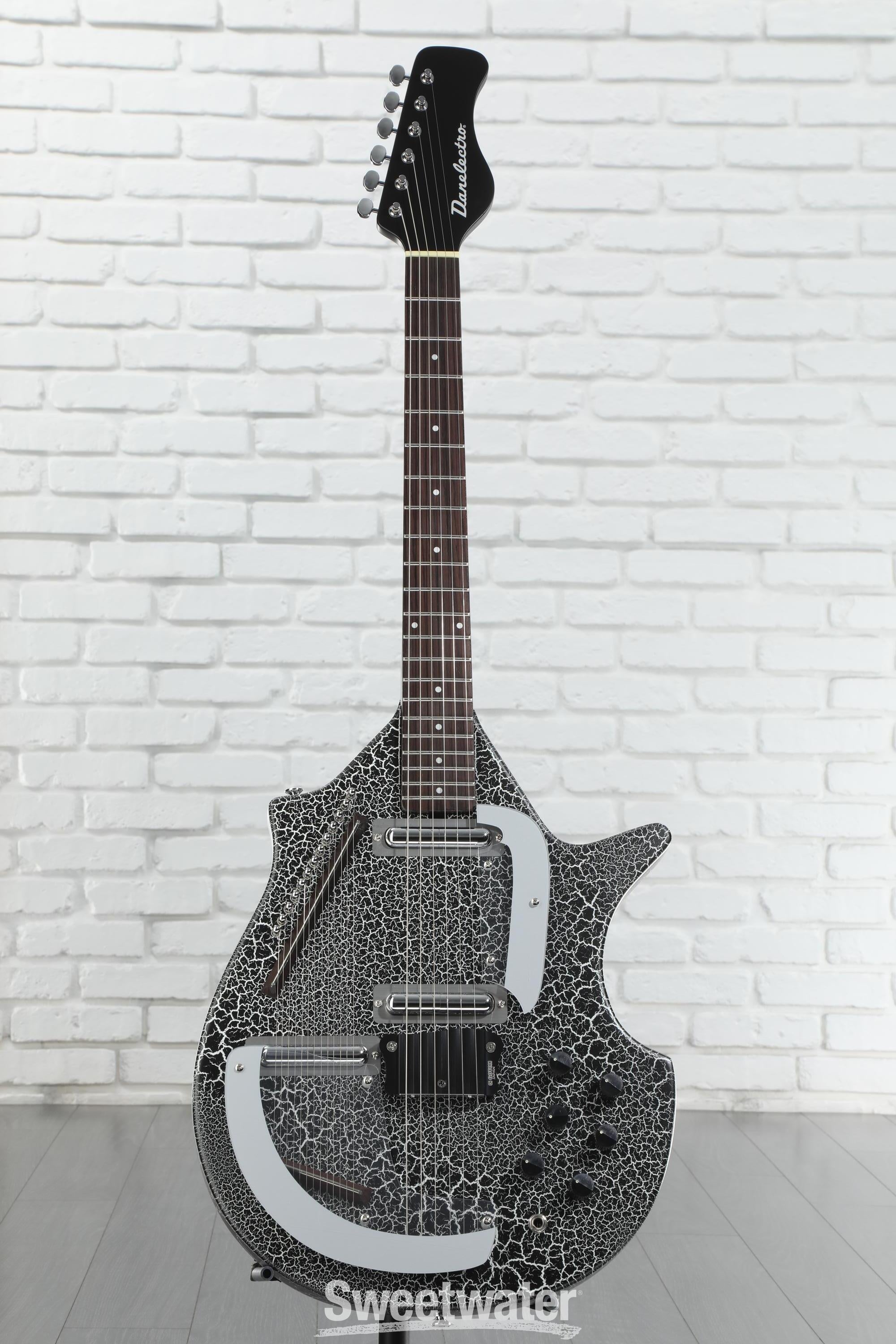 Danelectro Sitar - Black Crackle | Sweetwater