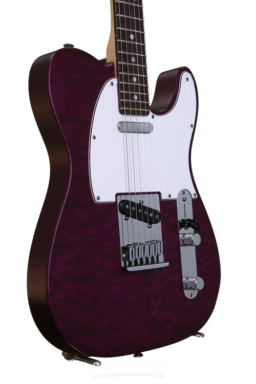 Fender Custom Shop 2014 Custom Deluxe Tele - Purple Trans