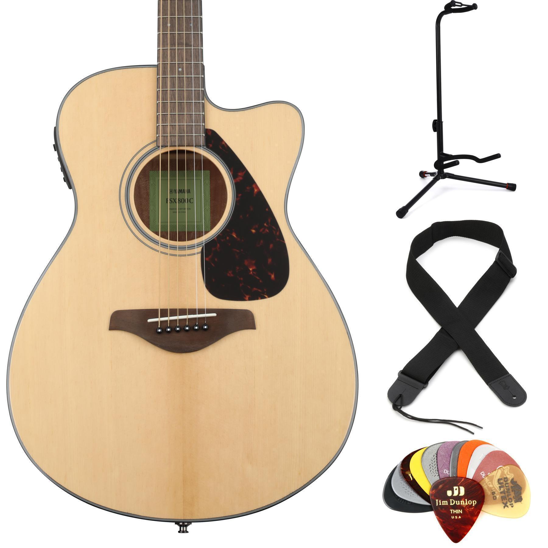 Yamaha FSX800C Concert Cutaway Acoustic-electric Guitar - Natural