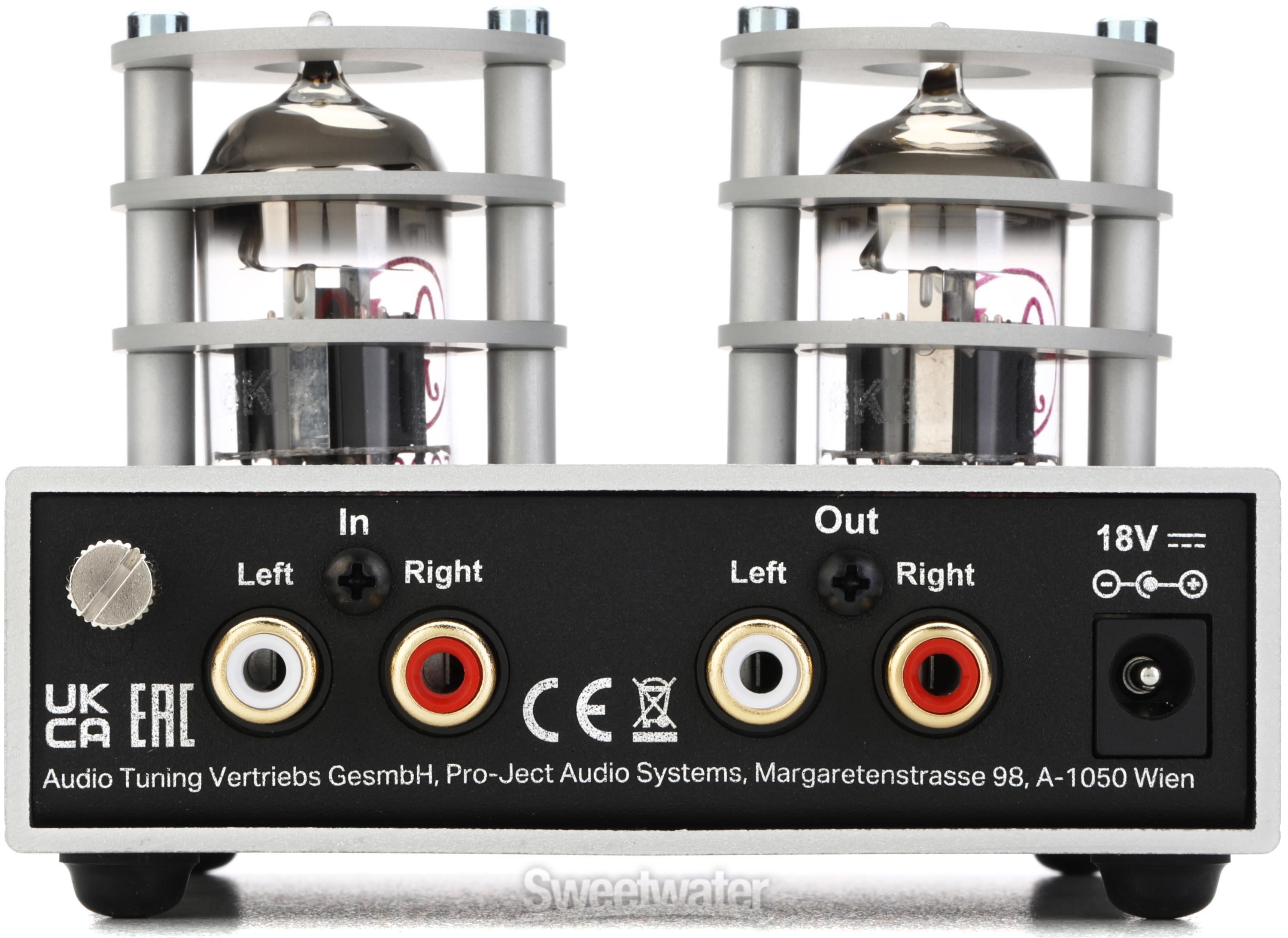 Pro-Ject Tube Box S2 MM/MC Phono Preamp - Silver | Sweetwater