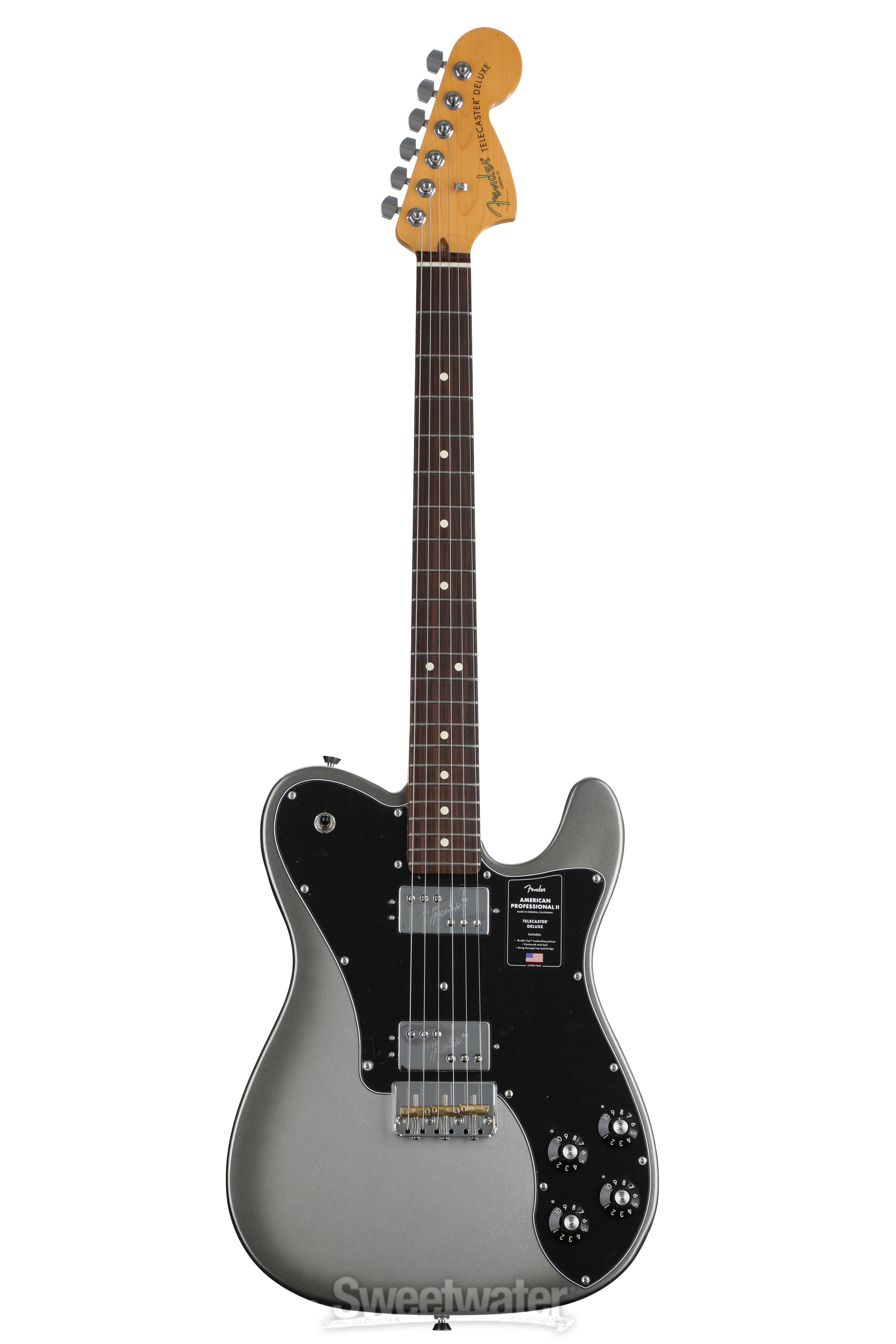 Fender American Professional II Telecaster Deluxe - Mercury with Rosewood  Fingerboard