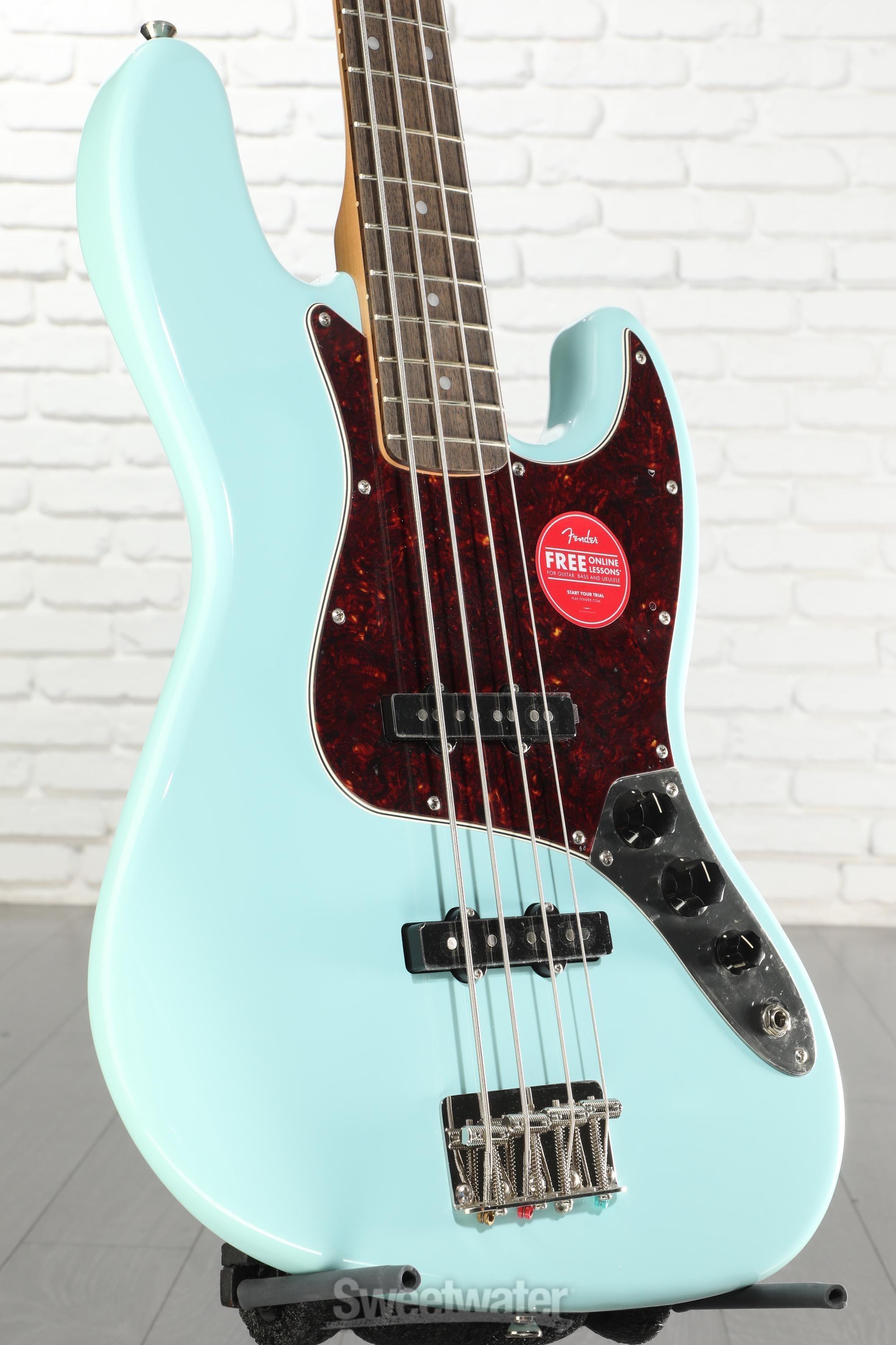 Squier Classic Vibe '60s Jazz Bass - Daphne Blue | Sweetwater