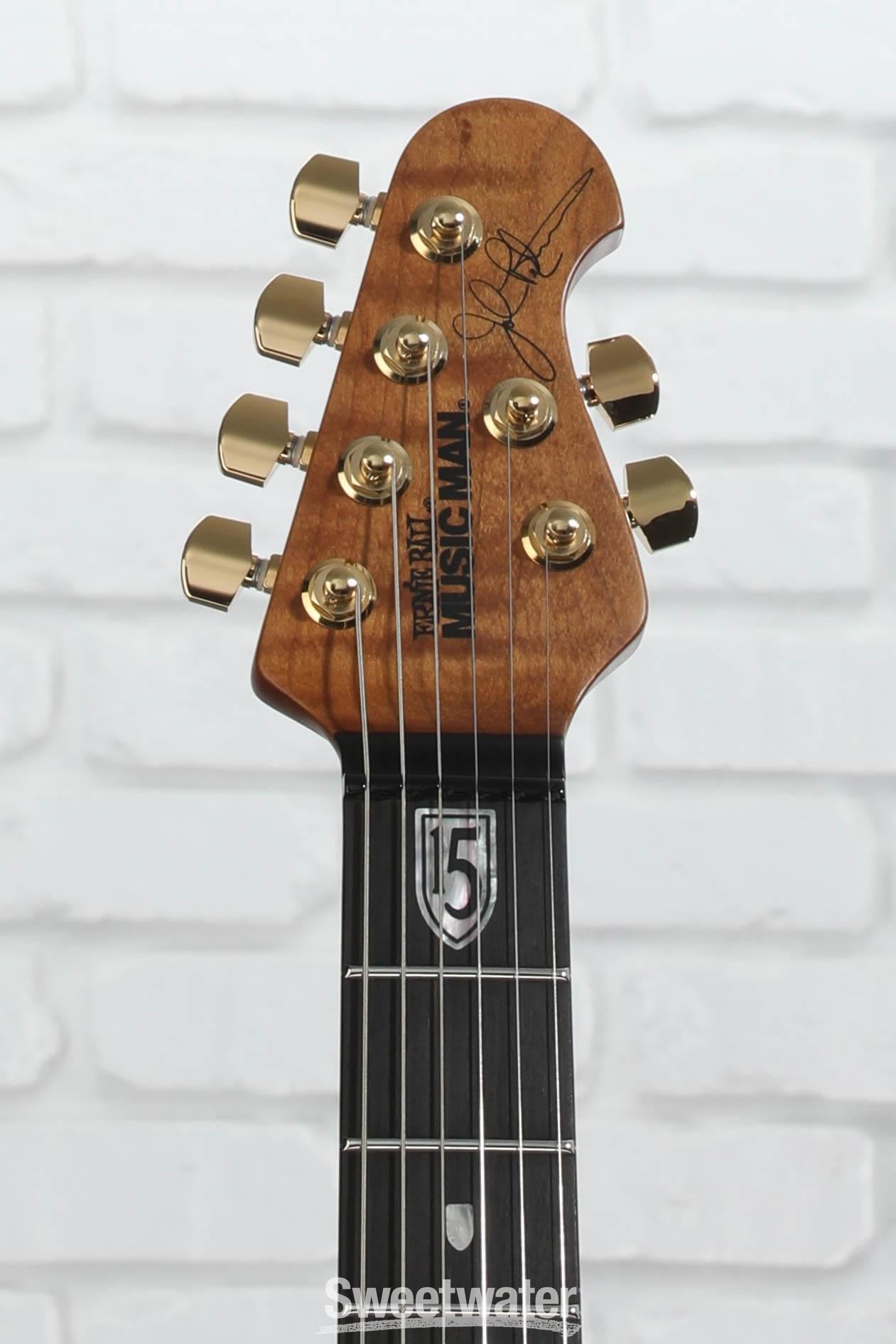 Ernie Ball Music Man BFR JP15 6 John Petrucci Signature Electric Guitar - Toxic Sludge, Ebony Fingerboard