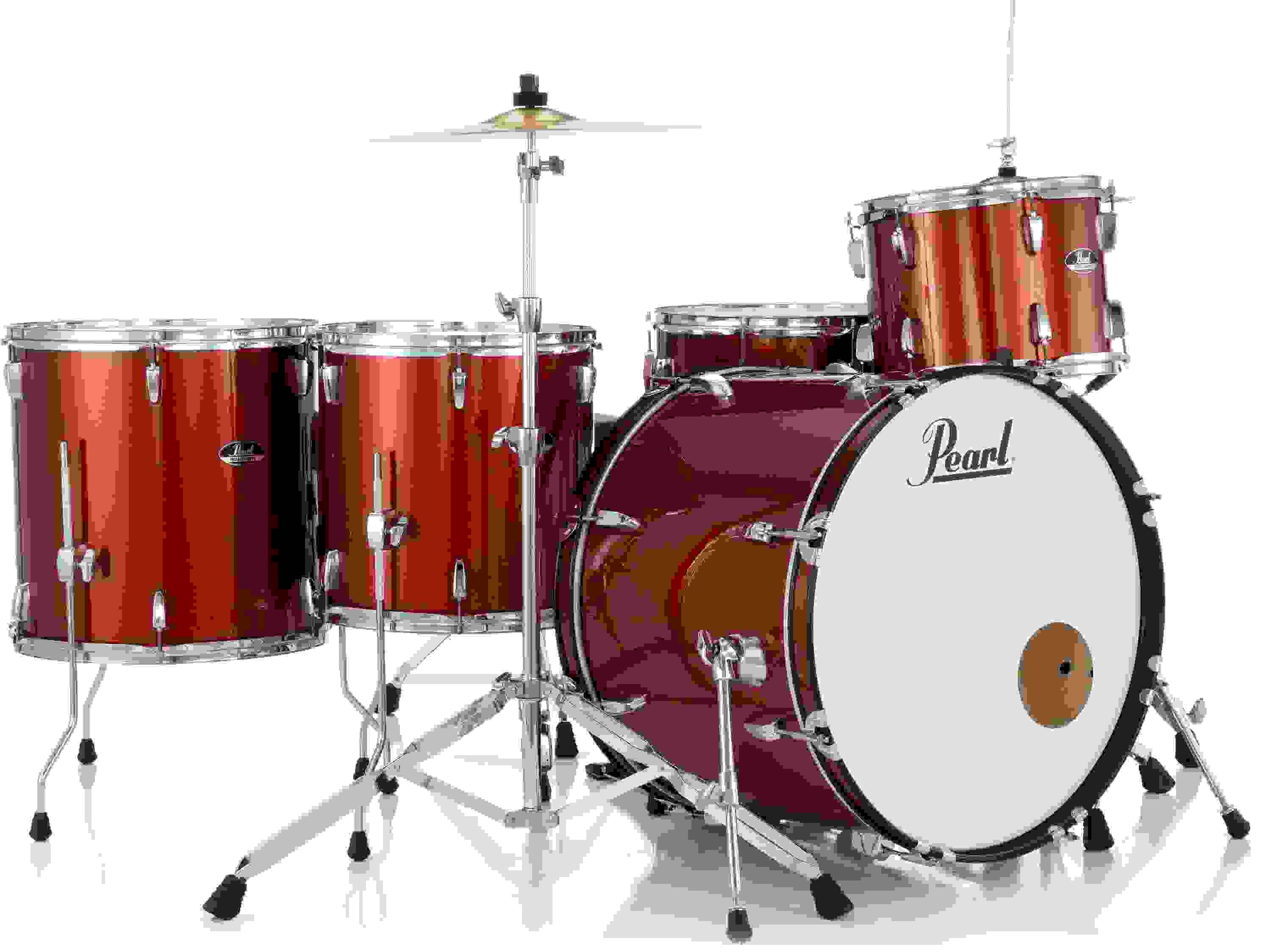 Pearl Roadshow RS525WFC/C 5-piece Complete Drum Set with Cymbals - Burnt Orange