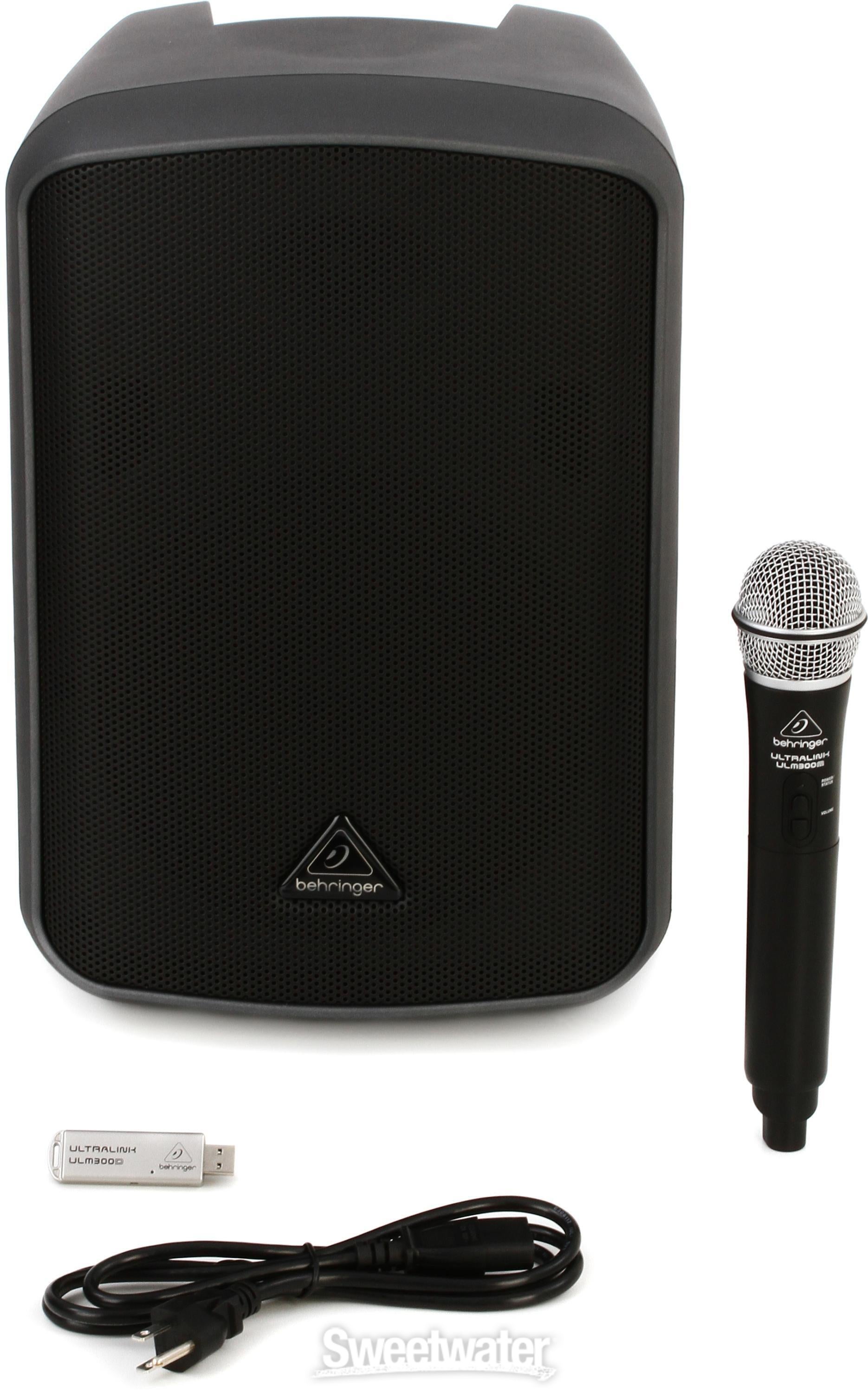 Behringer MPA200BT 200W Speaker with Handheld Wireless Microphone