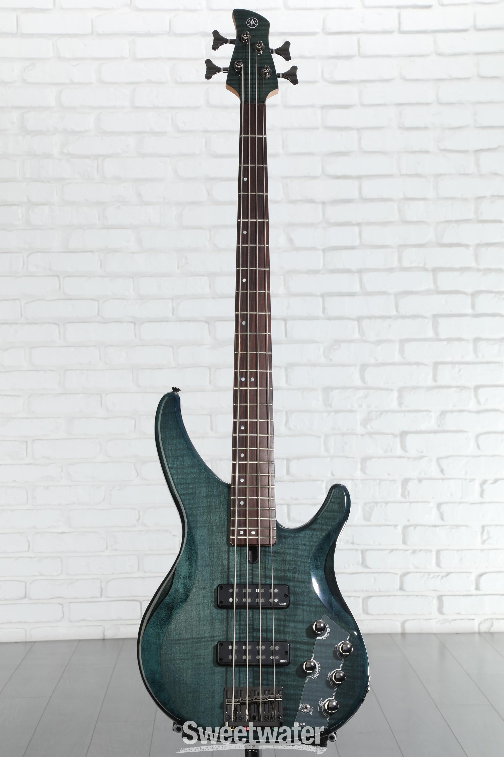 Yamaha TRBX604FM 4-string Bass Guitar - Indigo Blue | Sweetwater