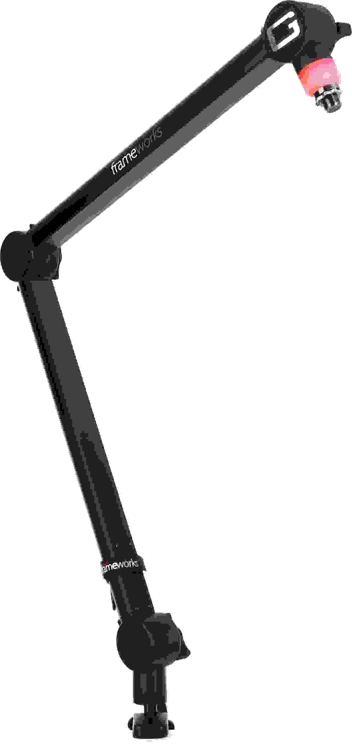 Gator Professional Desk-mounted Broadcast Microphone Boom Arm with Light