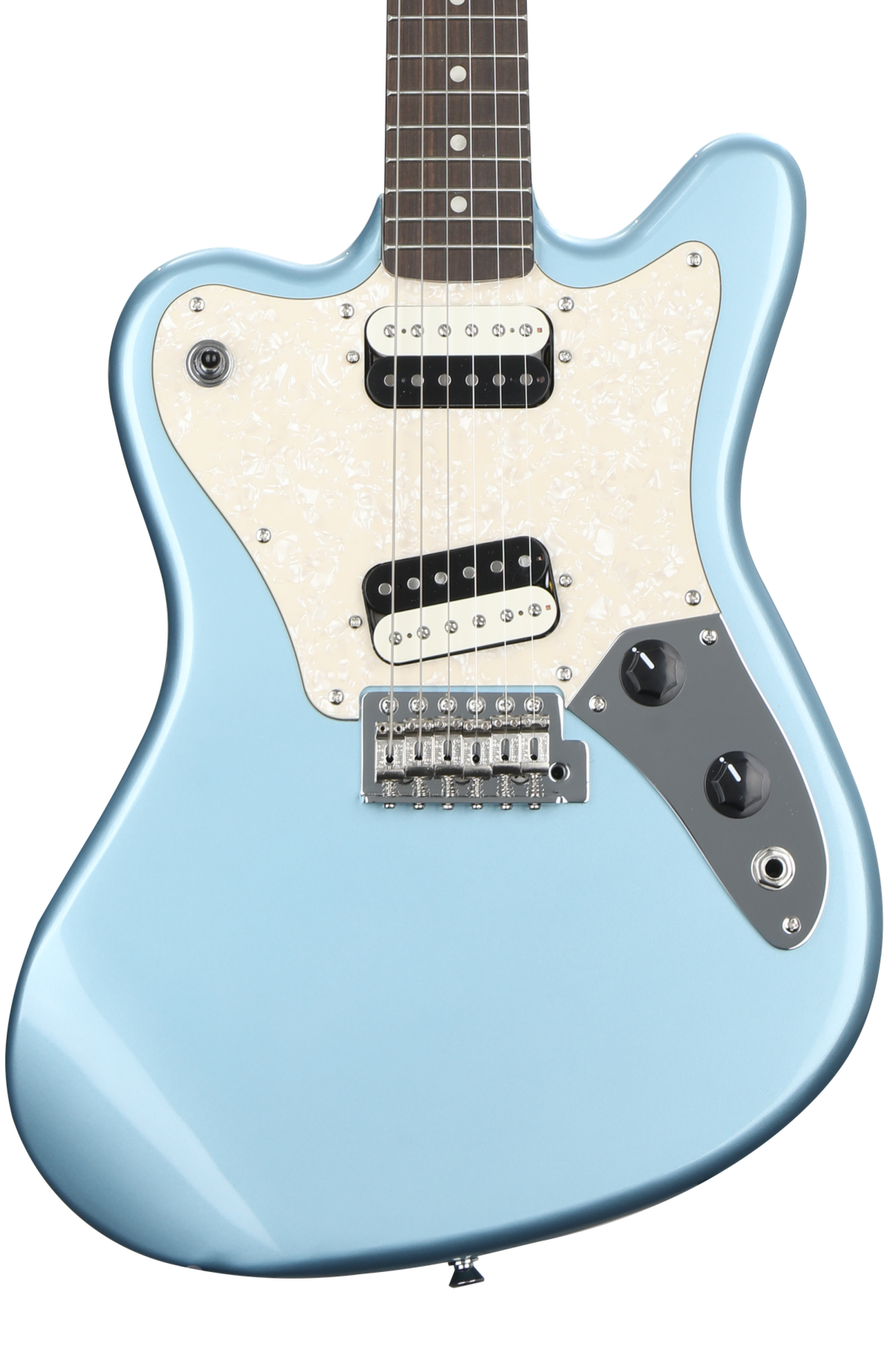 Squier Paranormal Super-Sonic Electric Guitar - Ice Blue Metallic