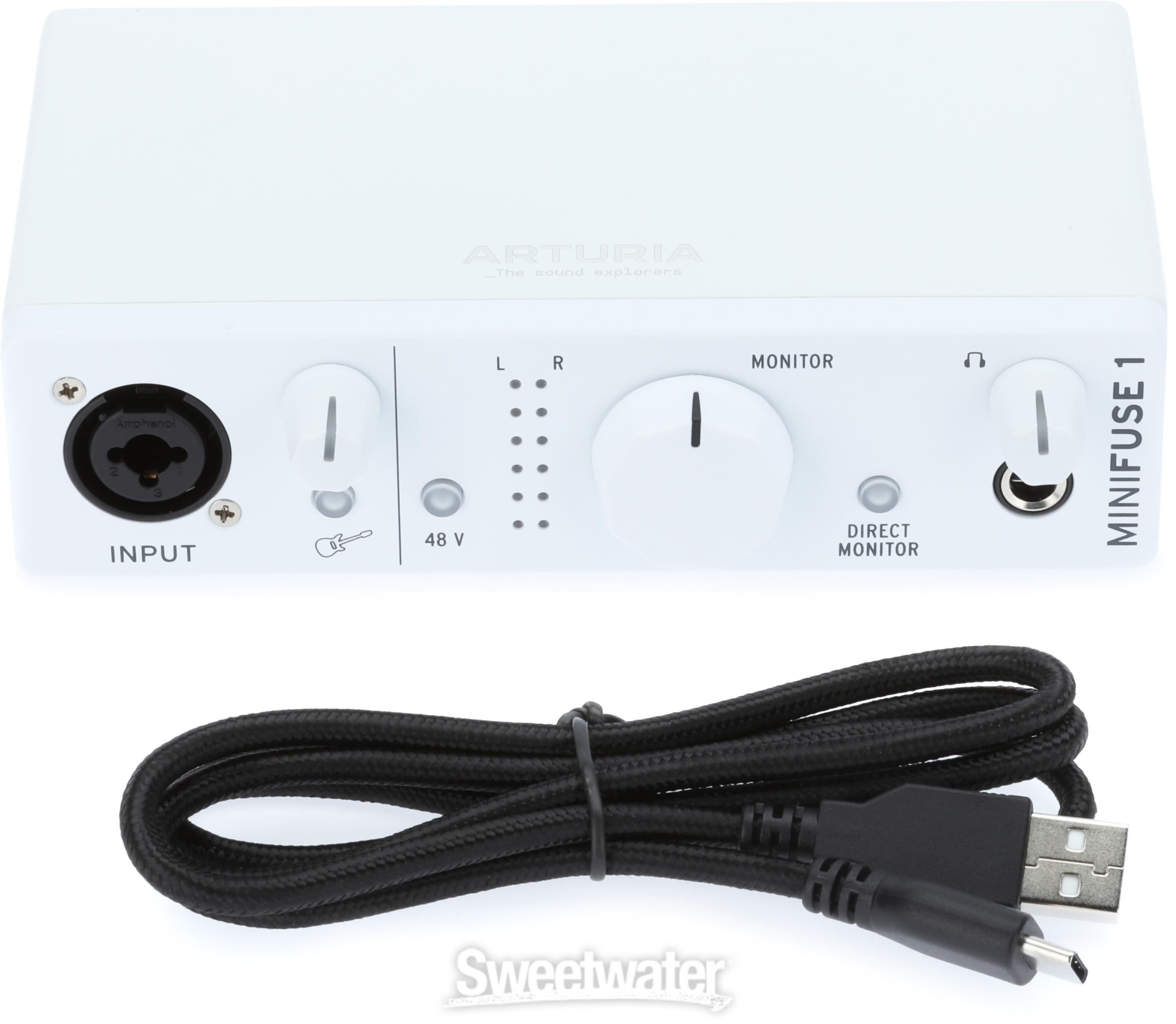 Arturia MiniFuse 1 USB-C Audio Interface - White | Sweetwater
