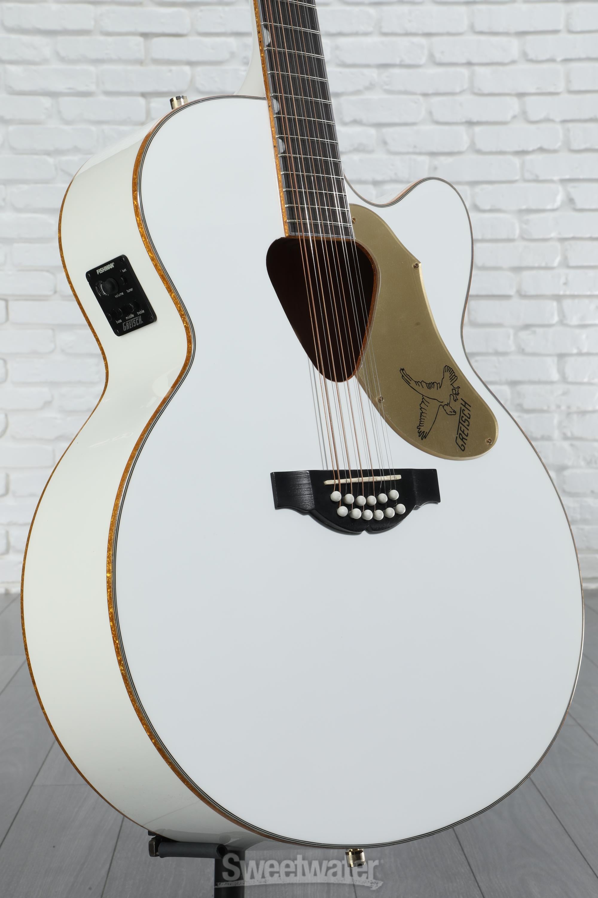 Gretsch G5022CWFE-12 Rancher Falcon Jumbo - White | Sweetwater
