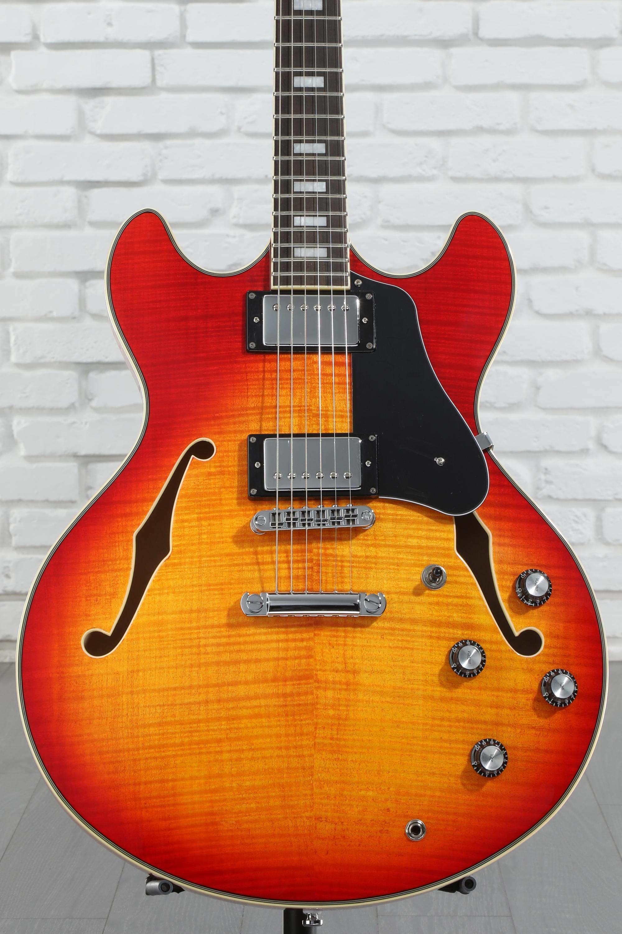 Sire Larry Carlton H7 Semi-hollow Electric Guitar - Cherry